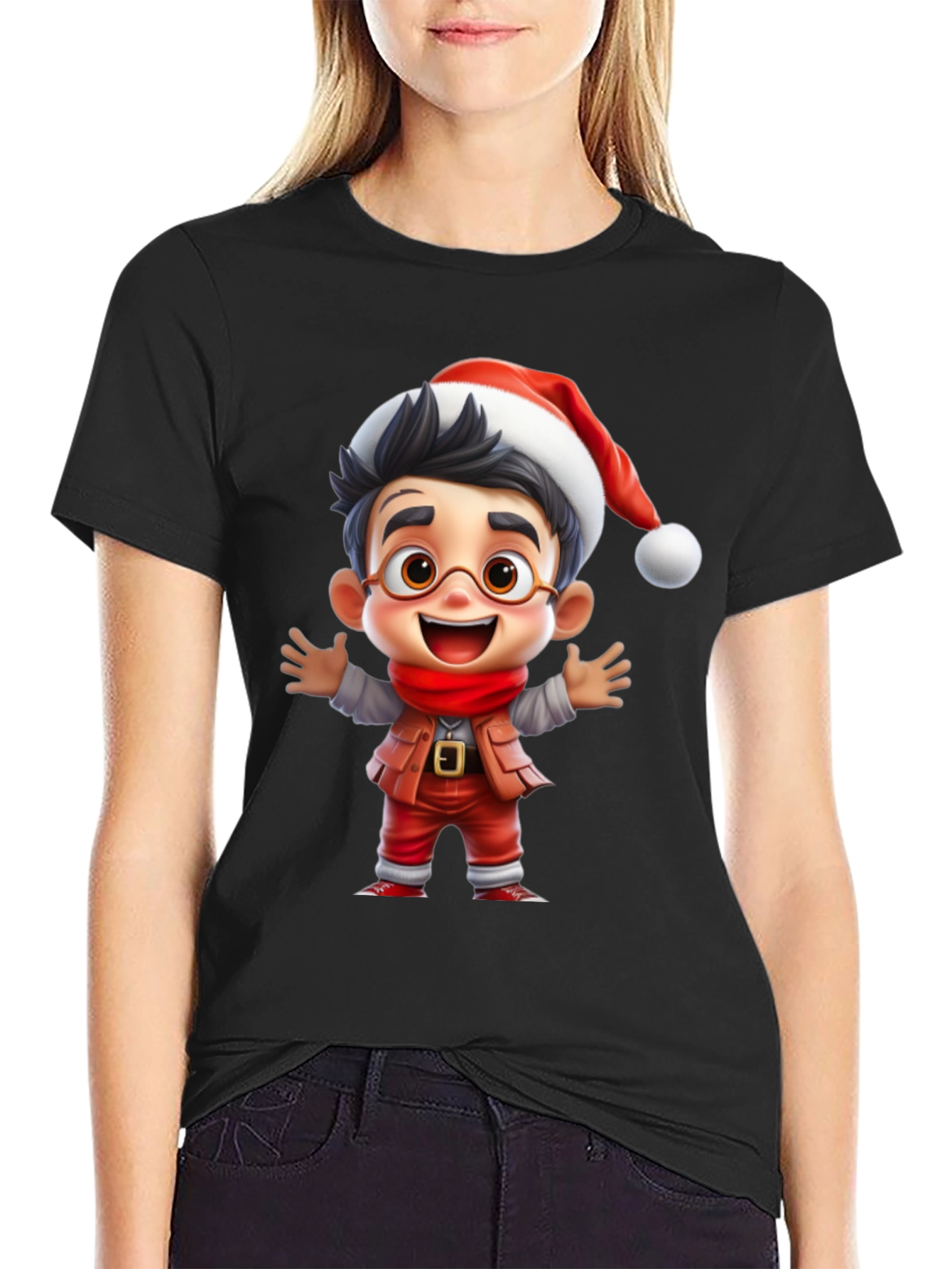 Festive Cartoon Character T-Shirt