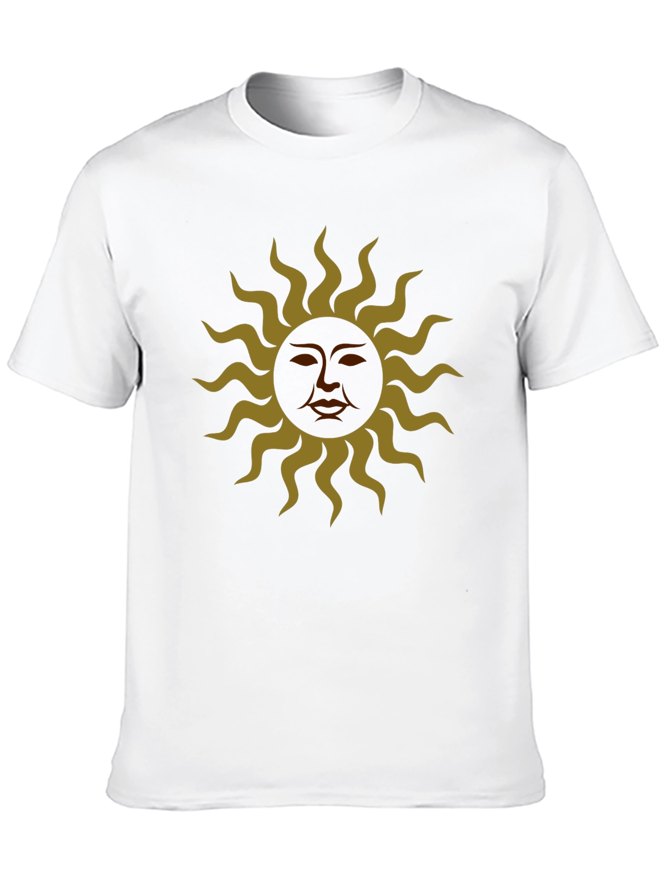 Sun Graphic Black T-Shirt Mens Casual Wear