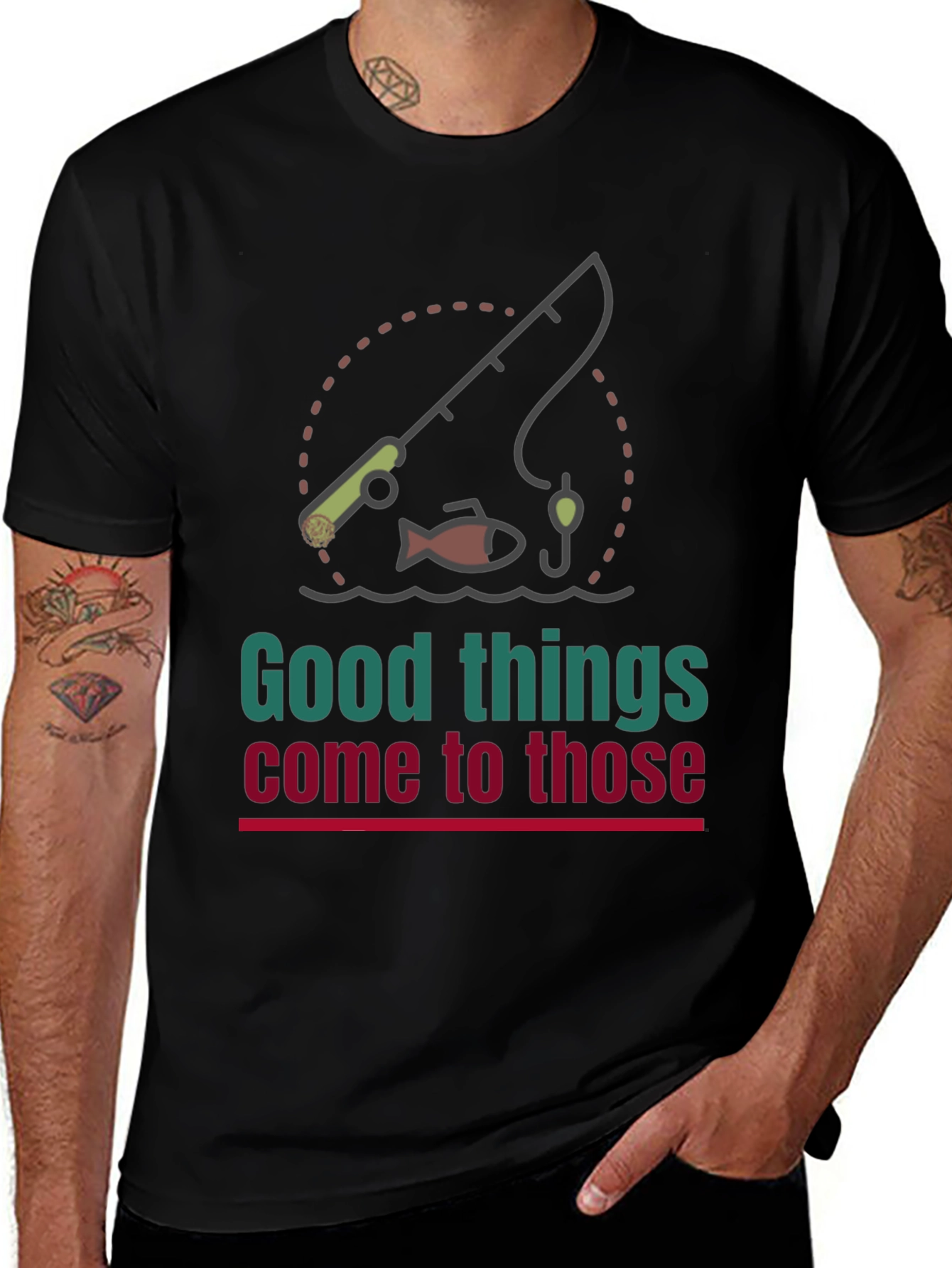 Fishing Graphic Tee - Good Things Come