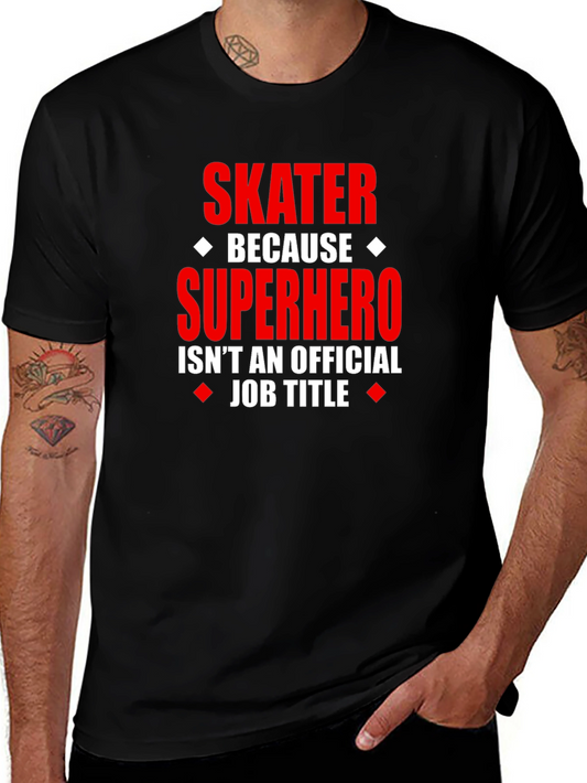 Skater Superhero Graphic Tee - Funny Novelty T-Shirt