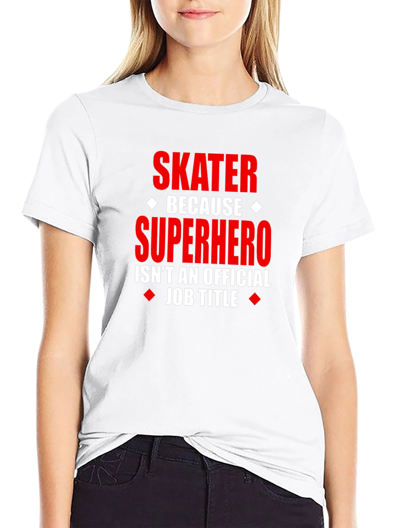 Skater Superhero Graphic Tee - Funny Novelty T-Shirt