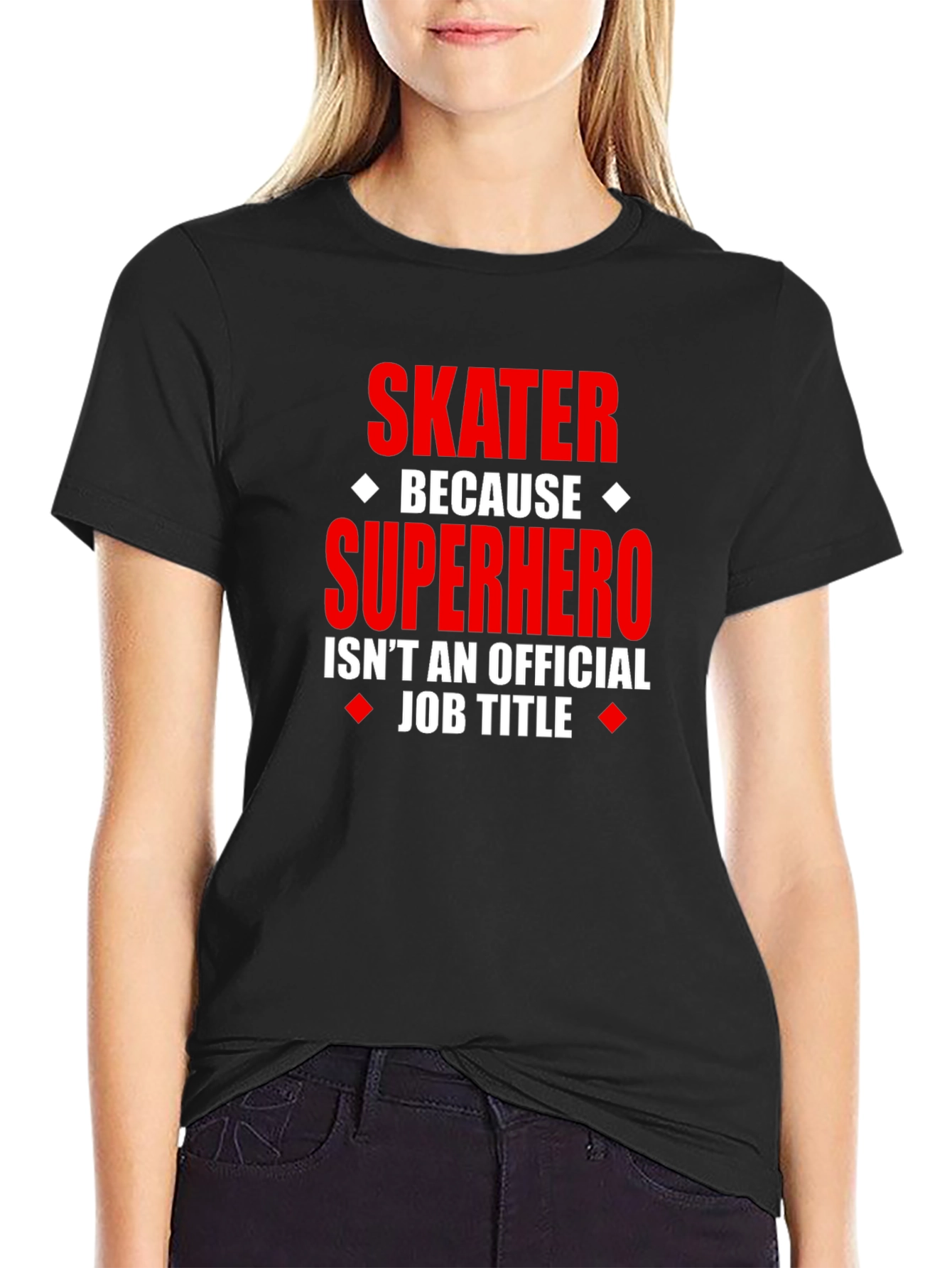 Skater Superhero Graphic Tee - Funny Novelty T-Shirt