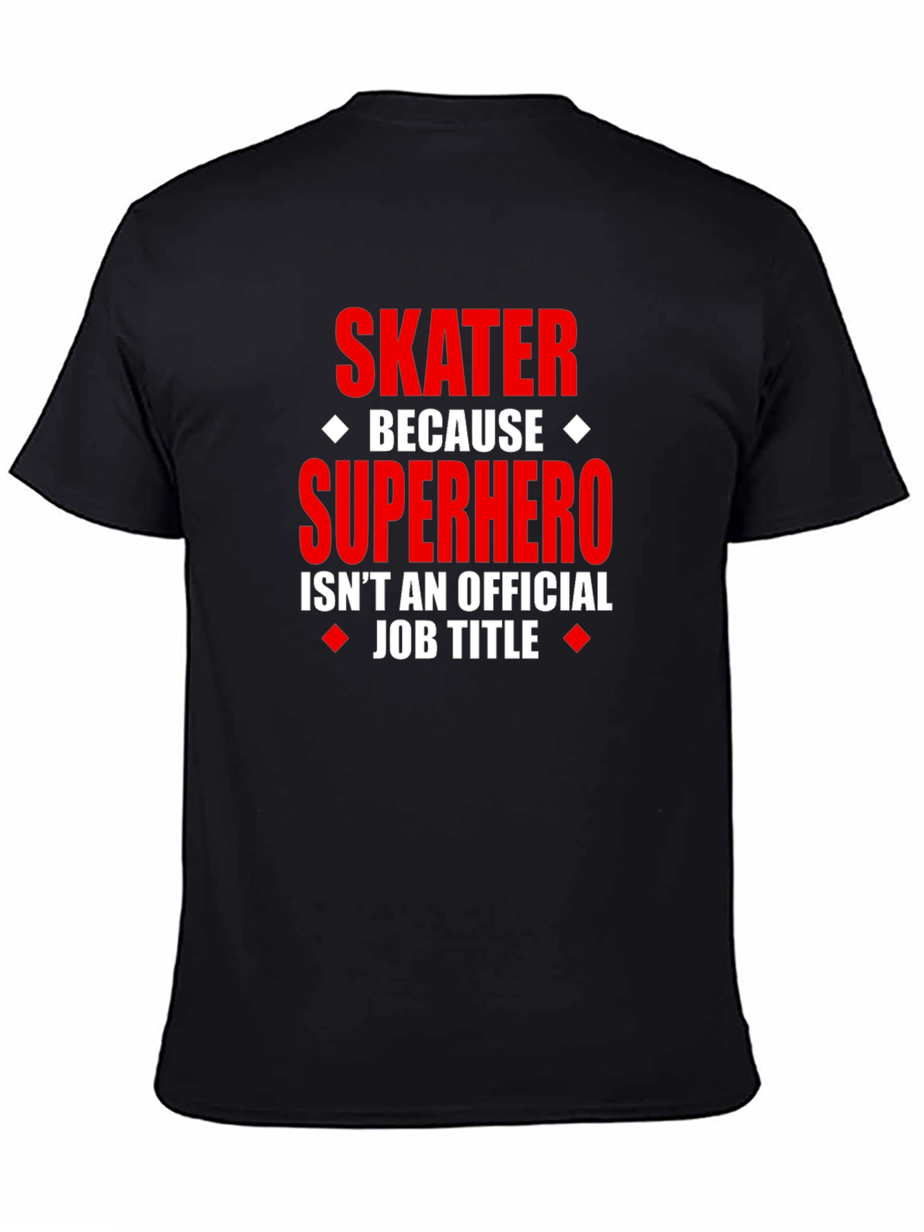 Skater Superhero Graphic Tee - Funny Novelty T-Shirt