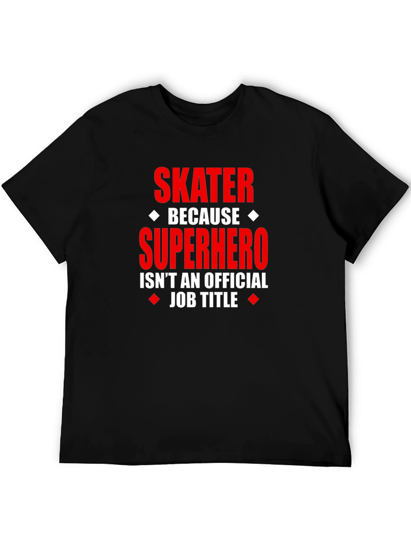 Skater Superhero Graphic Tee - Funny Novelty T-Shirt