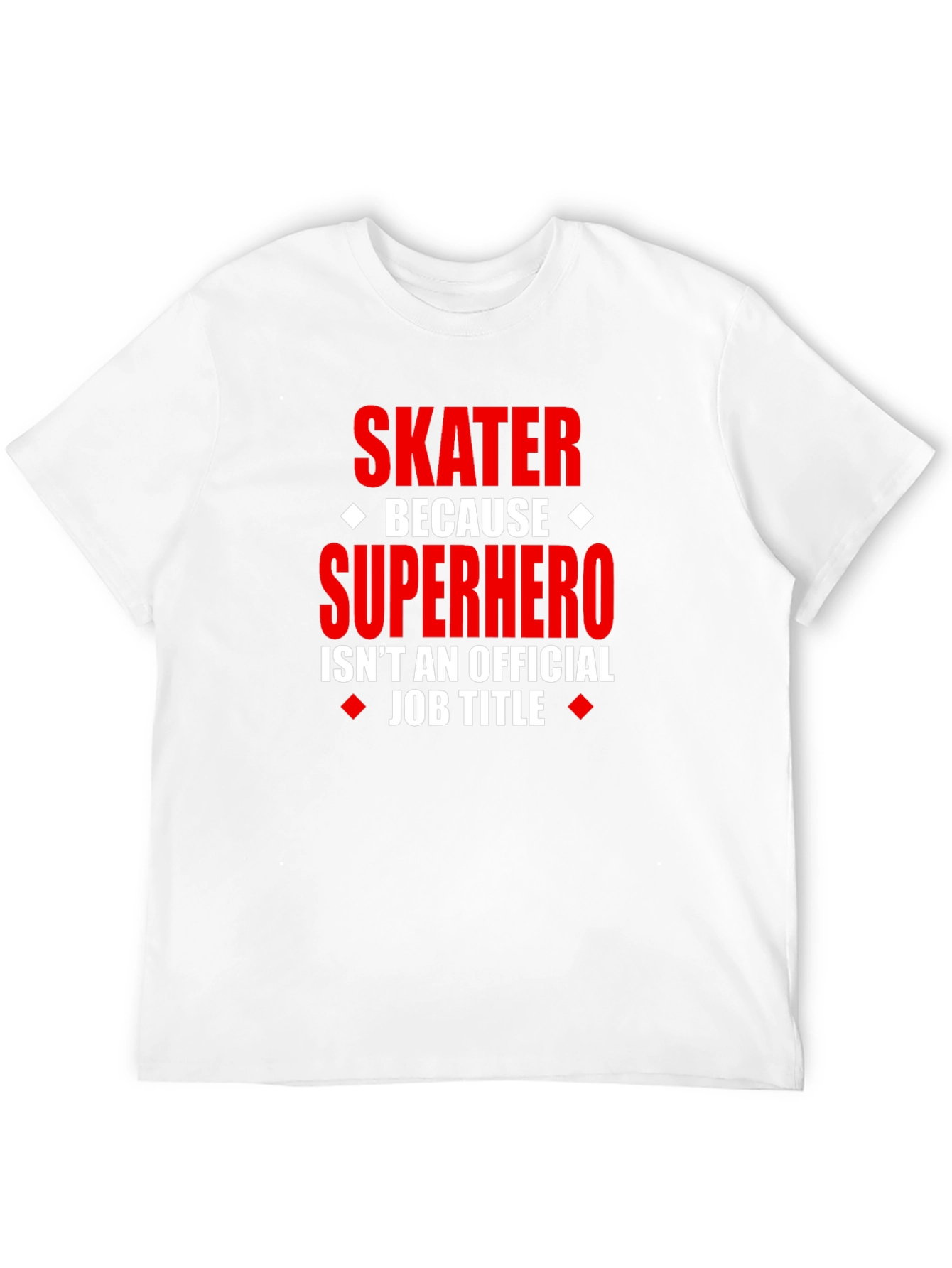 Skater Superhero Graphic Tee - Funny Novelty T-Shirt