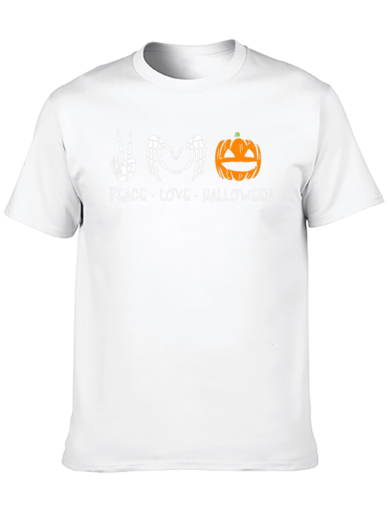 Peace Love Halloween Graphic T-Shirt