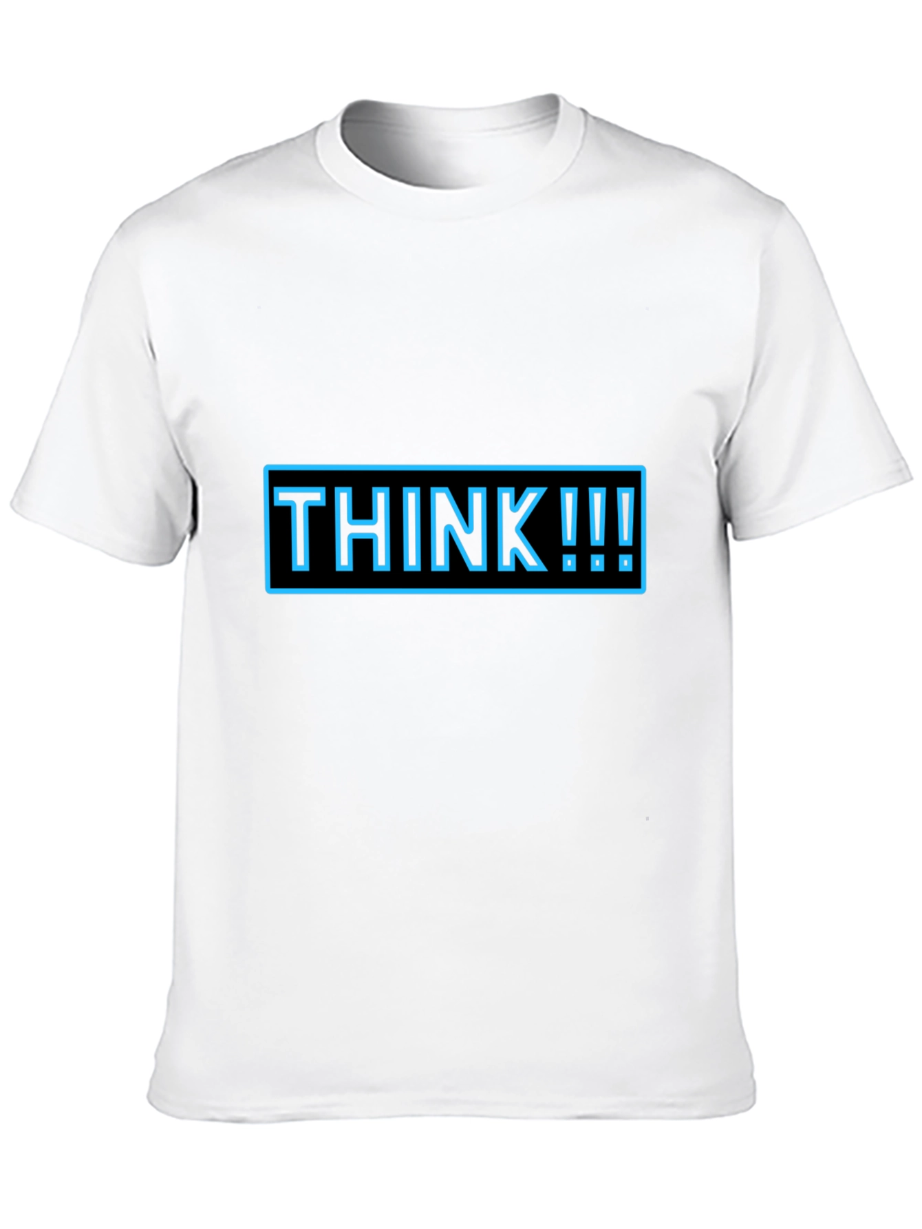 Think Graphic Tee - Black Casual T-Shirt