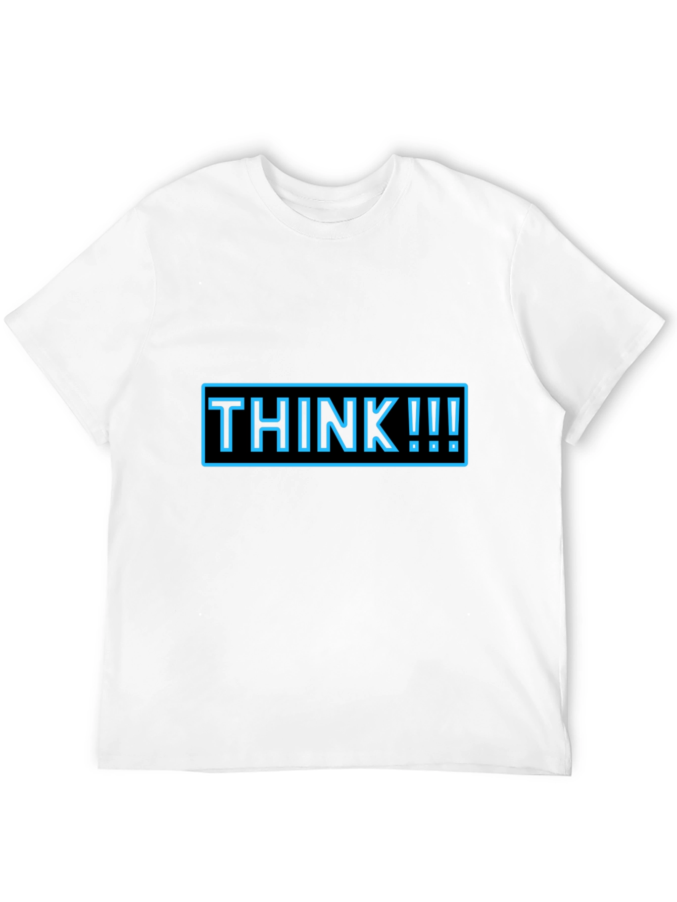 Think Graphic Tee - Black Casual T-Shirt