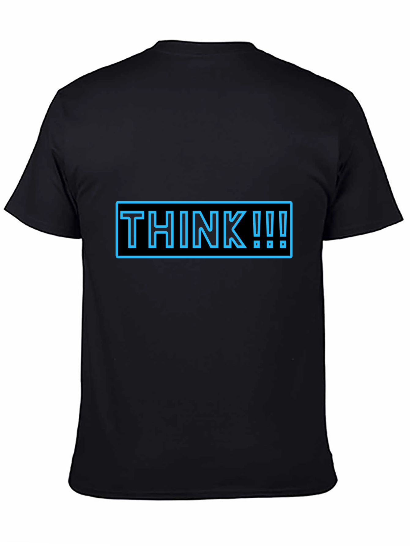 Think Graphic Tee - Black Casual T-Shirt