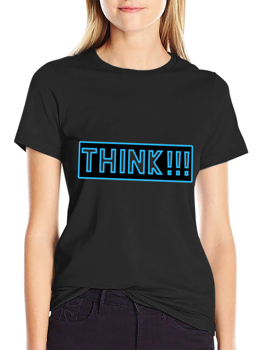 Think Graphic Tee - Black Casual T-Shirt