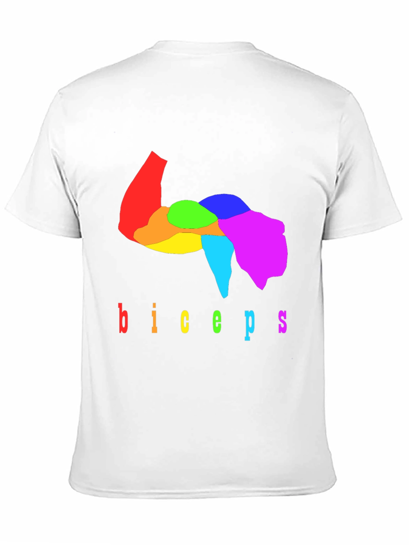 Rainbow Biceps Graphic Tee - Bodybuilding Shirt