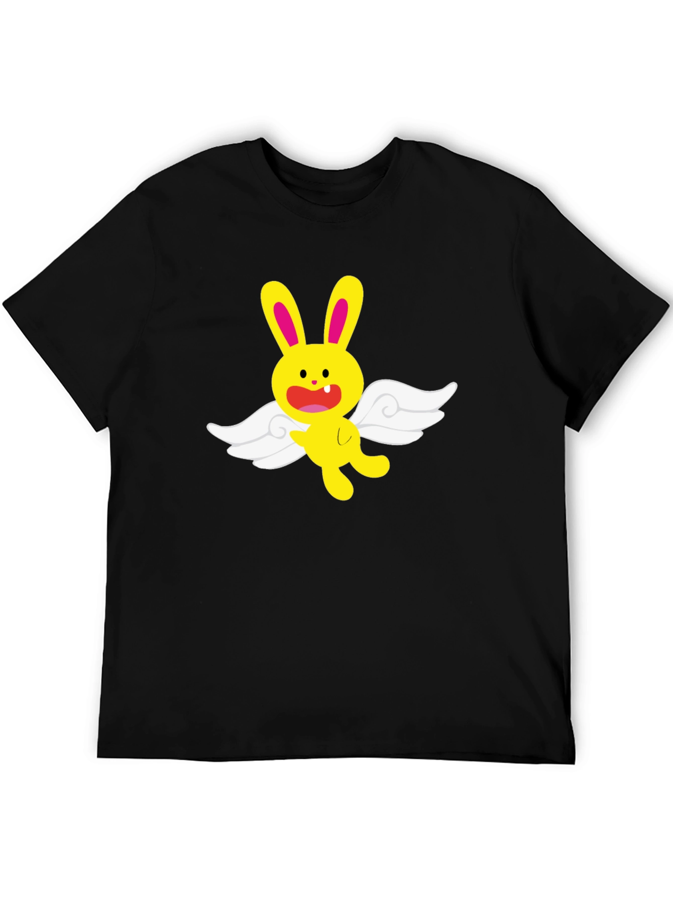 Bunny Angel Graphic Tee - Soft Cotton Blend