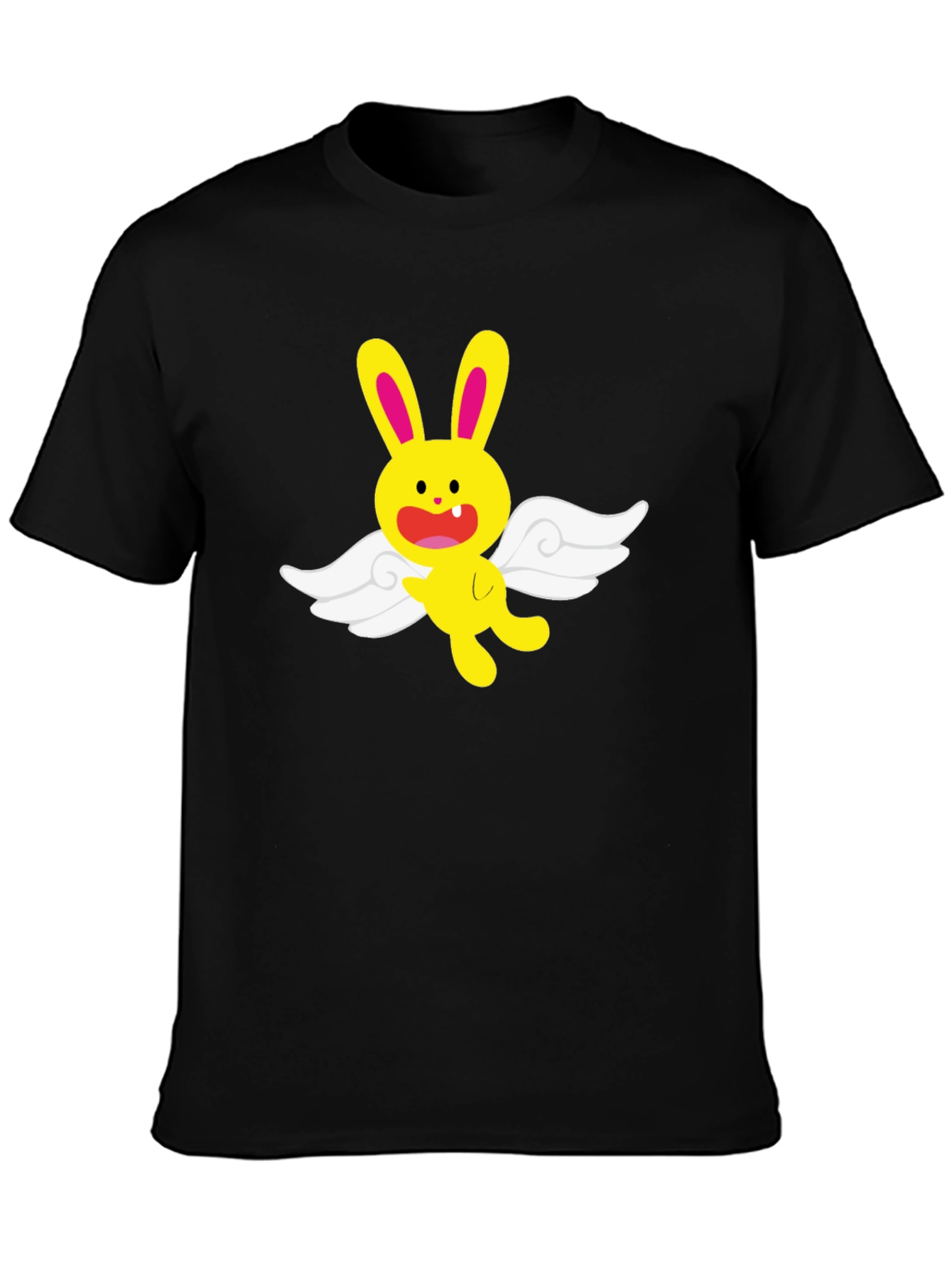 Bunny Angel Graphic Tee - Soft Cotton Blend