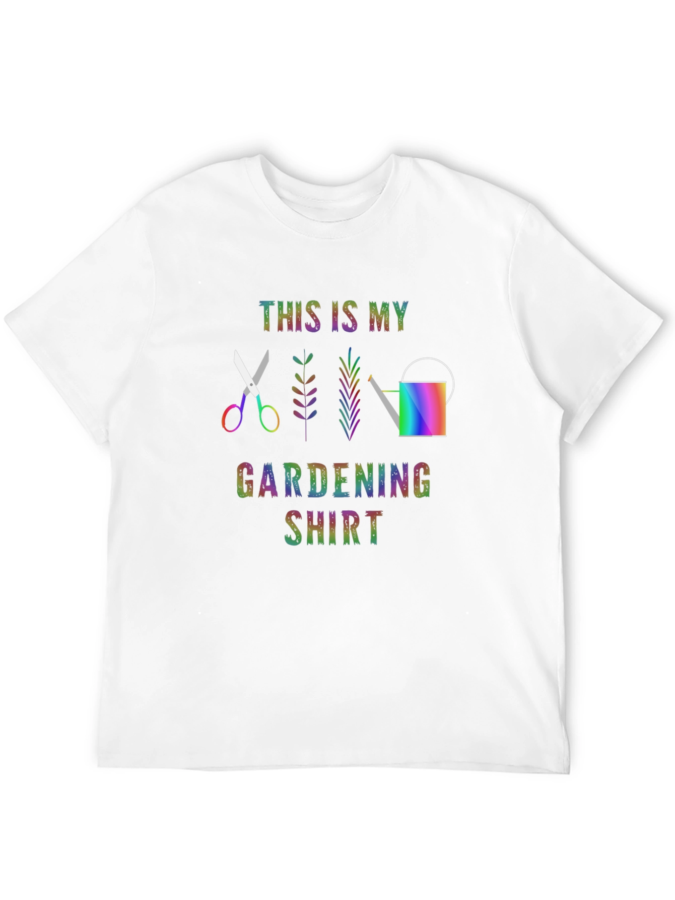Gardening Shirt Rainbow Gardening Tool T-shirt
