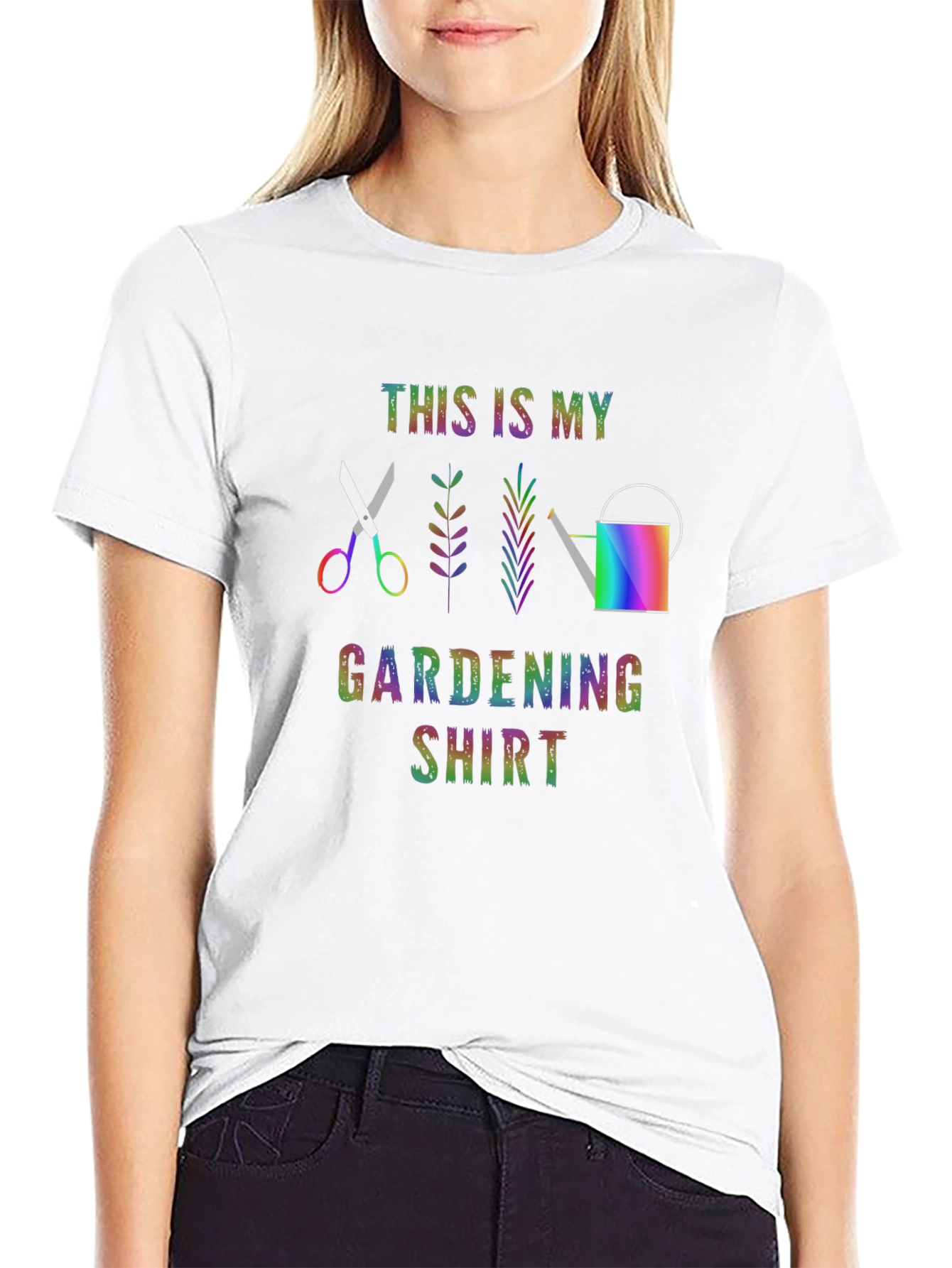 Gardening Shirt Rainbow Gardening Tool T-shirt