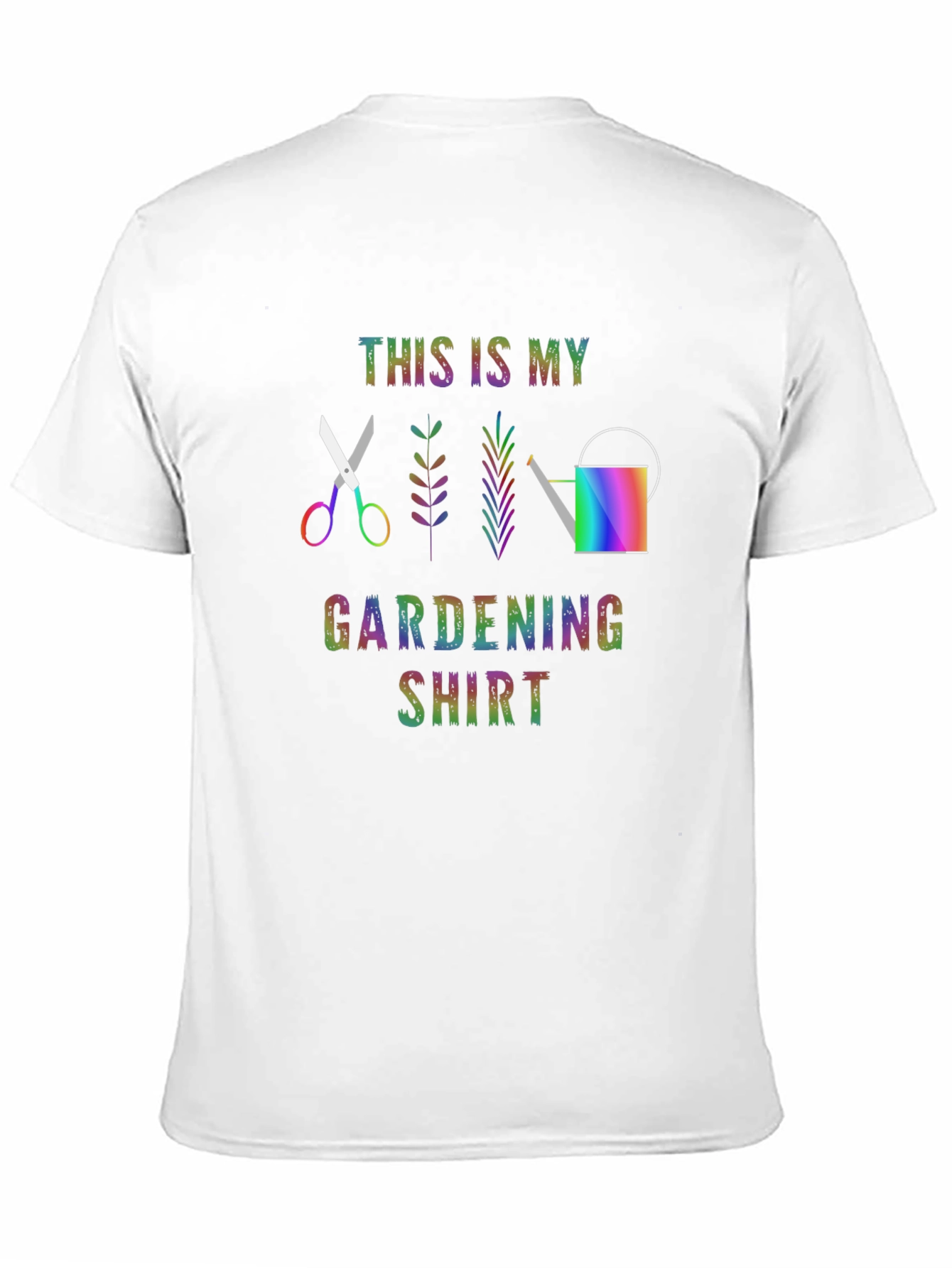 Gardening Shirt Rainbow Gardening Tool T-shirt