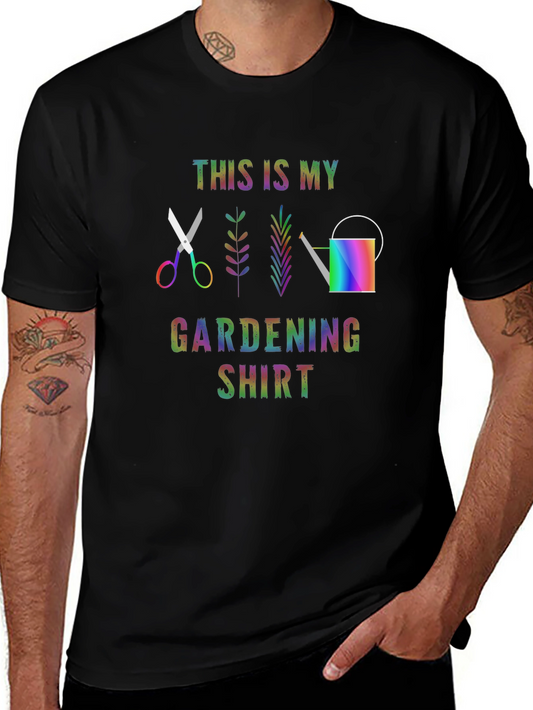 Gardening Shirt Rainbow Gardening Tool T-shirt