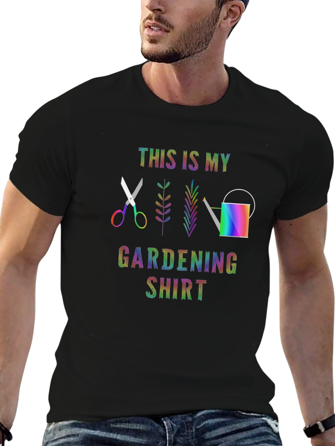 Gardening Shirt Rainbow Gardening Tool T-shirt