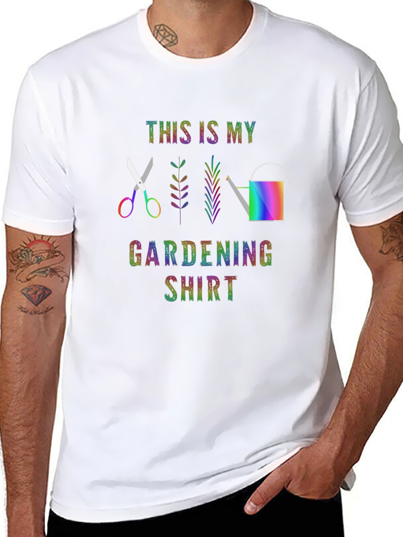 Gardening Shirt Rainbow Gardening Tool T-shirt
