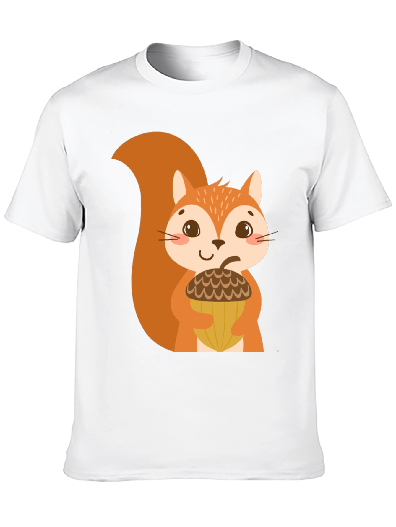 Cute Squirrel Graphic Tee - Unisex Black T-Shirt