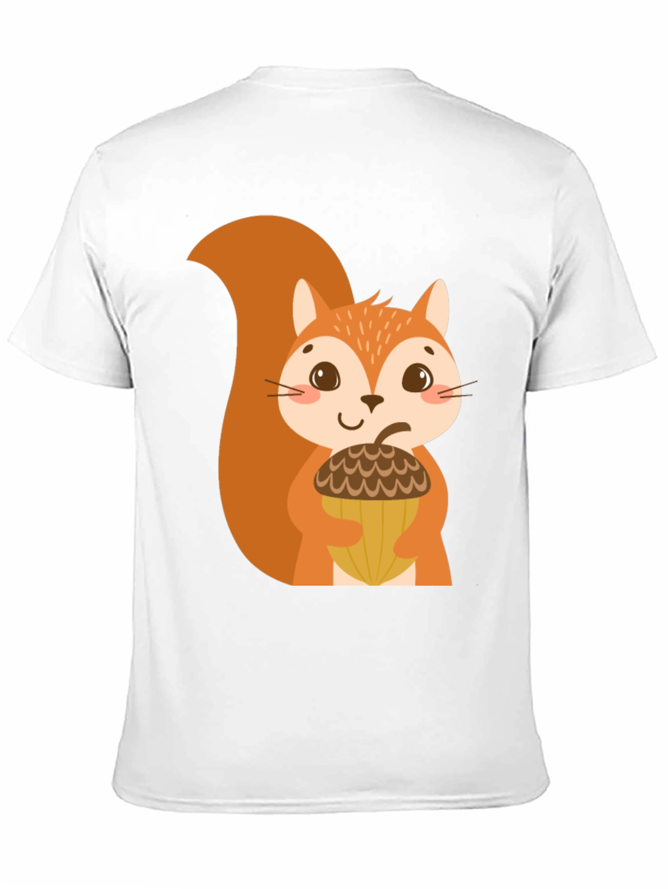 Cute Squirrel Graphic Tee - Unisex Black T-Shirt