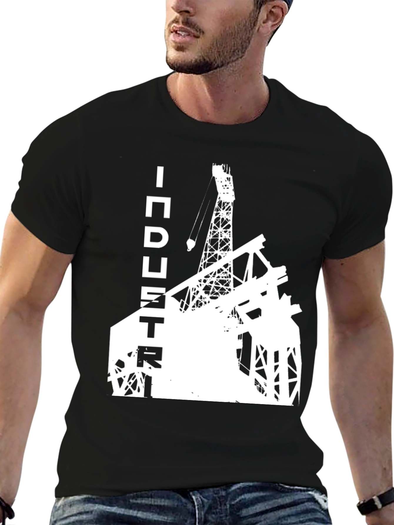 Industry Derrick Graphic Tee - Black