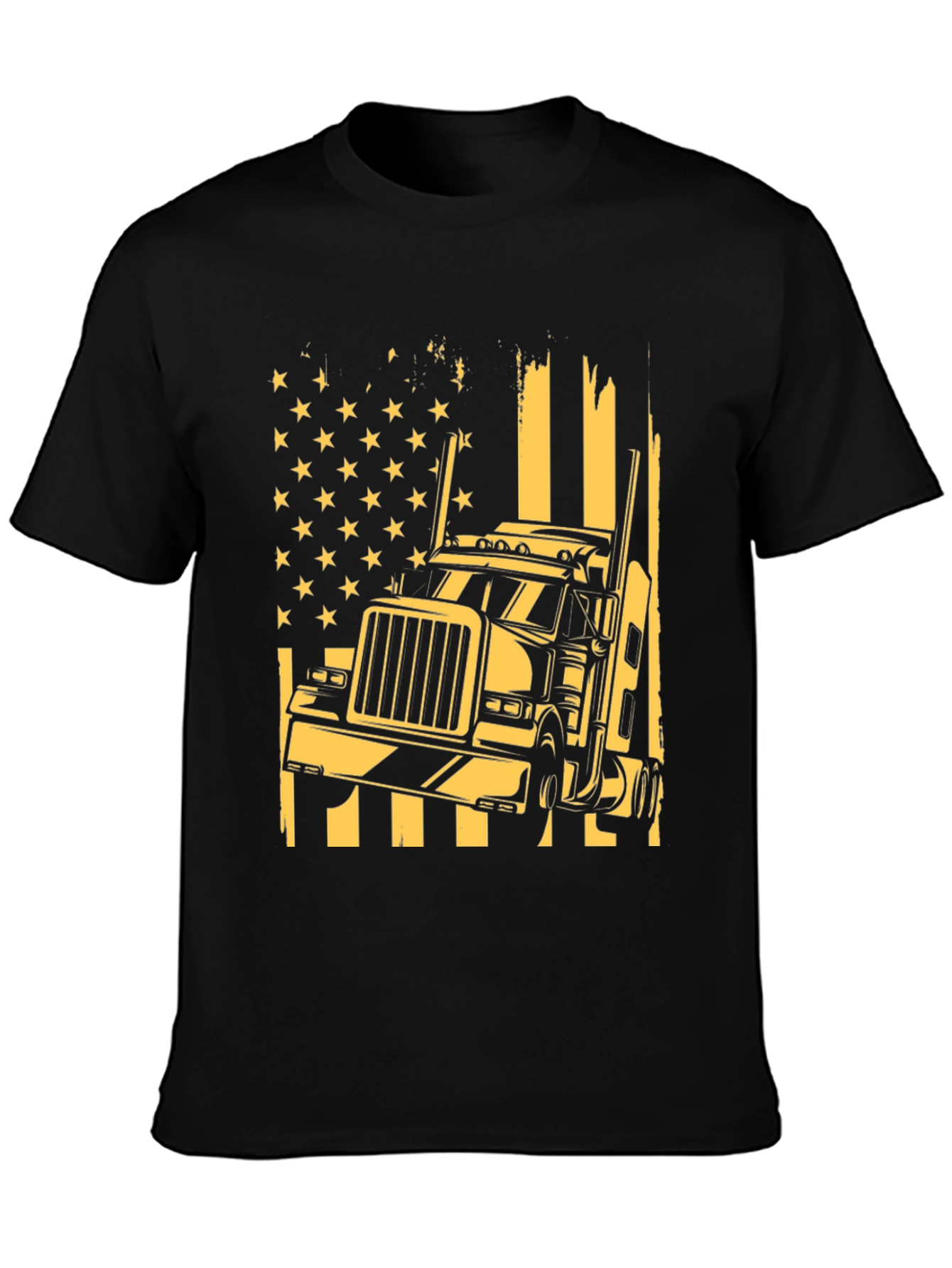 Trucker USA Flag T-Shirt: Patriotic Style