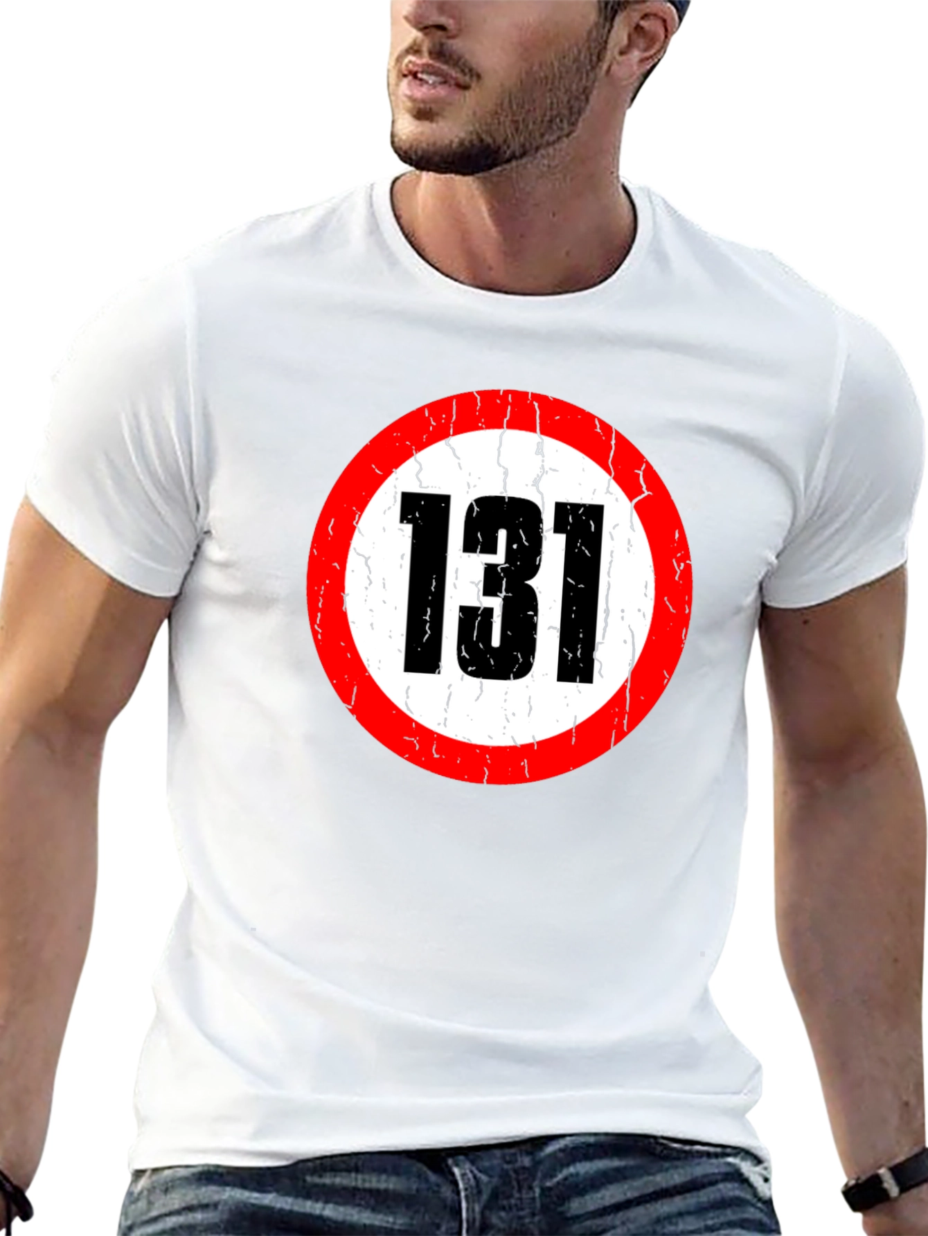 131 Circle Graphic Black T-Shirt