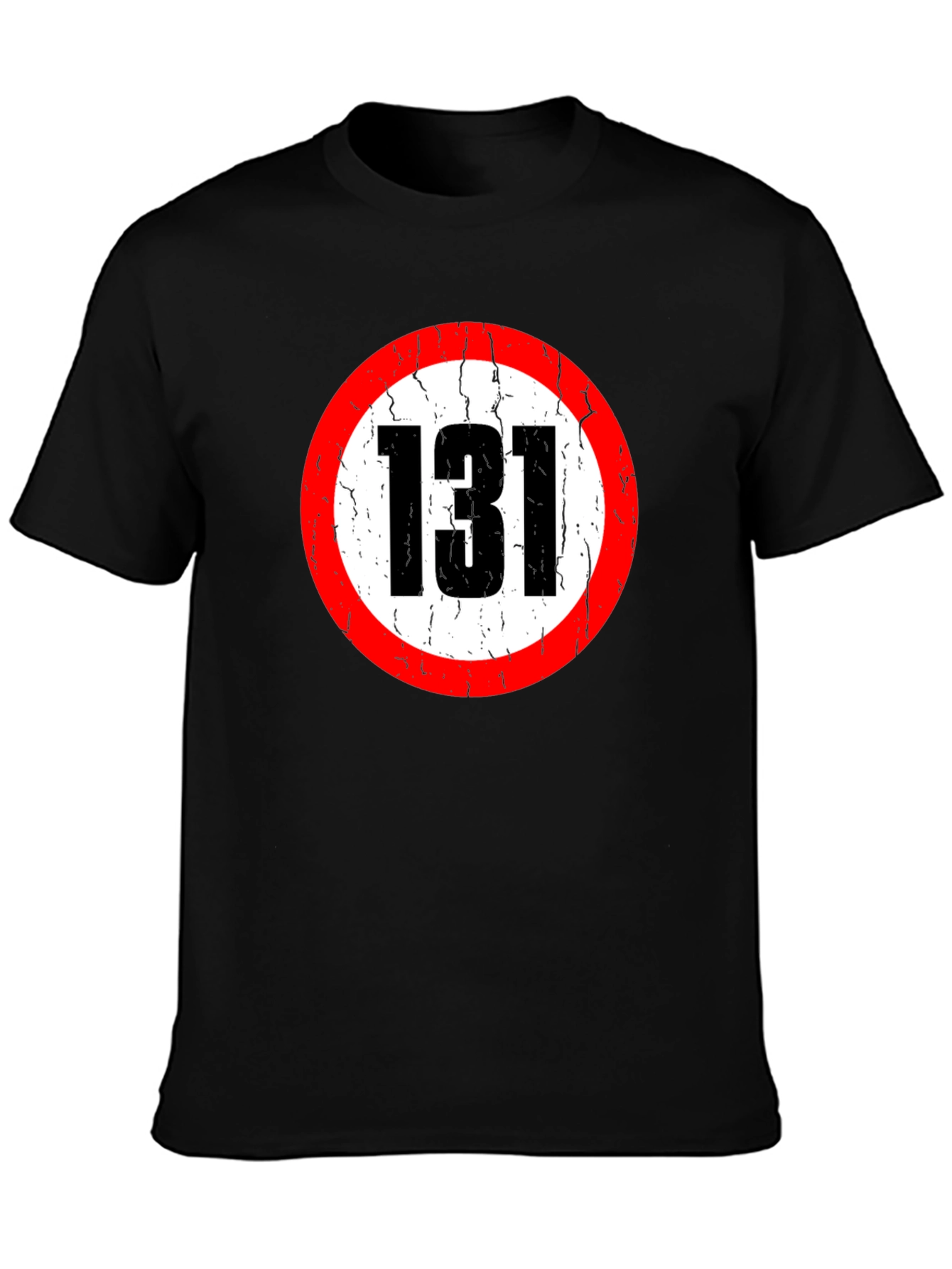 131 Circle Graphic Black T-Shirt