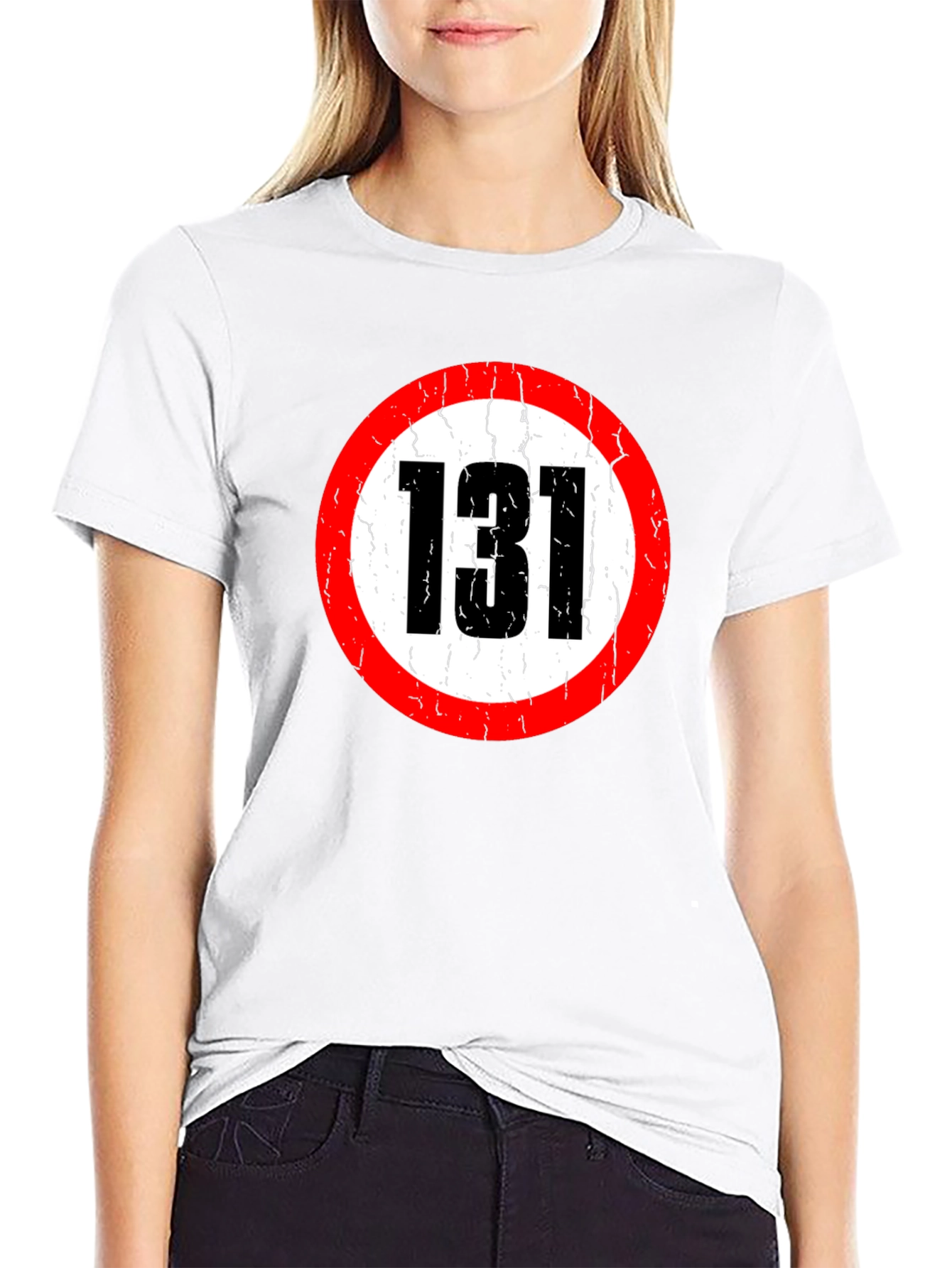 131 Circle Graphic Black T-Shirt