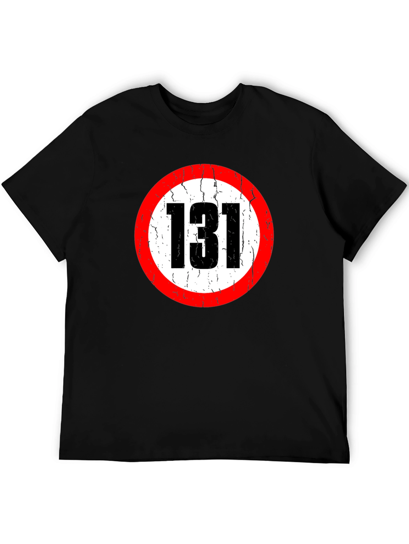 131 Circle Graphic Black T-Shirt