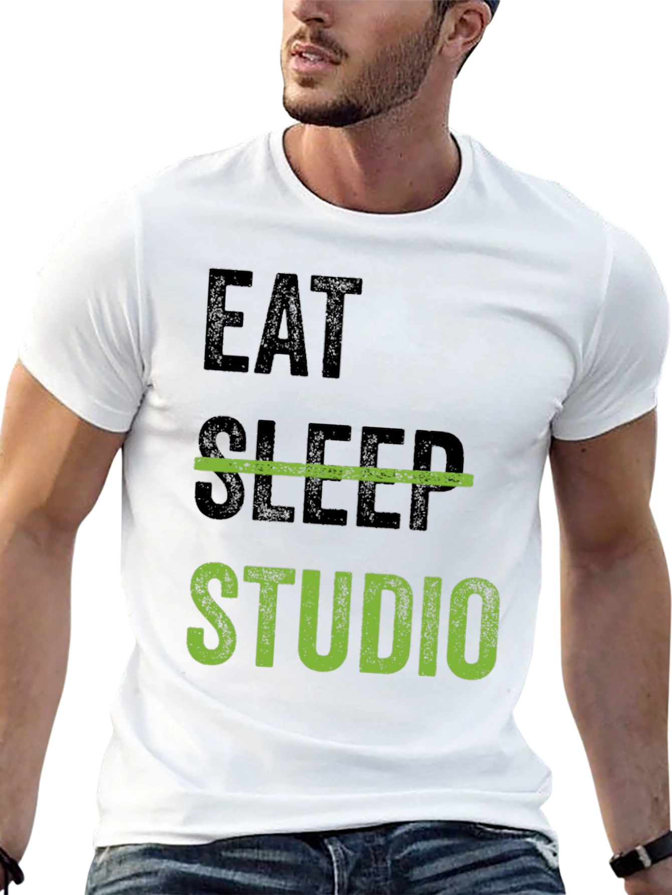 Eat Sleep Studio Black Graphic Tee