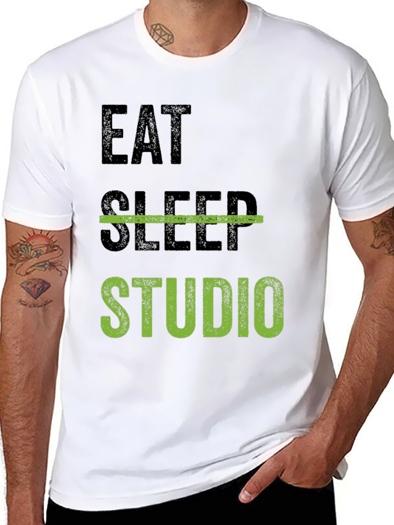 Eat Sleep Studio Black Graphic Tee