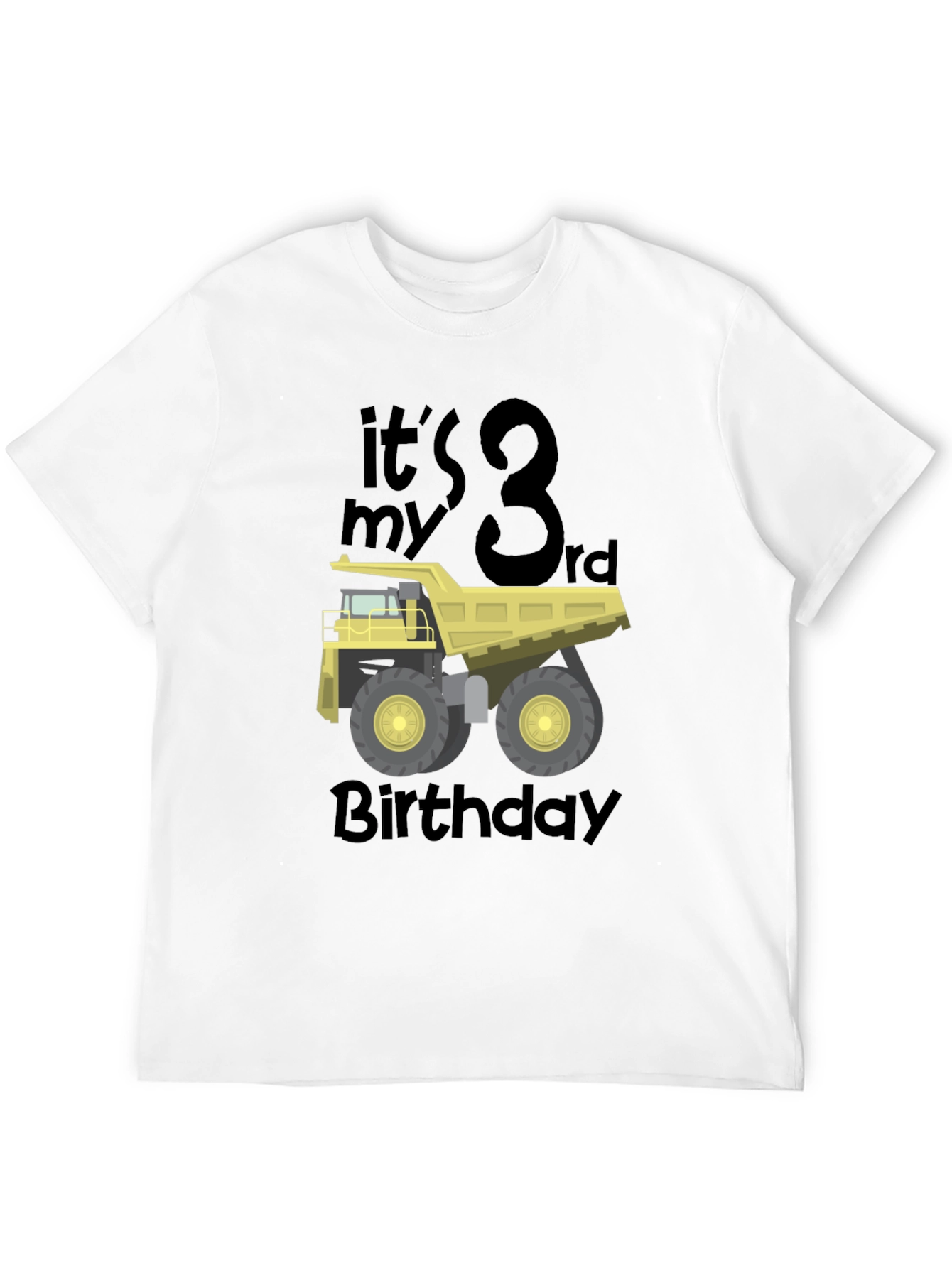 Its My 3rd Birthday Dump Truck T-Shirt