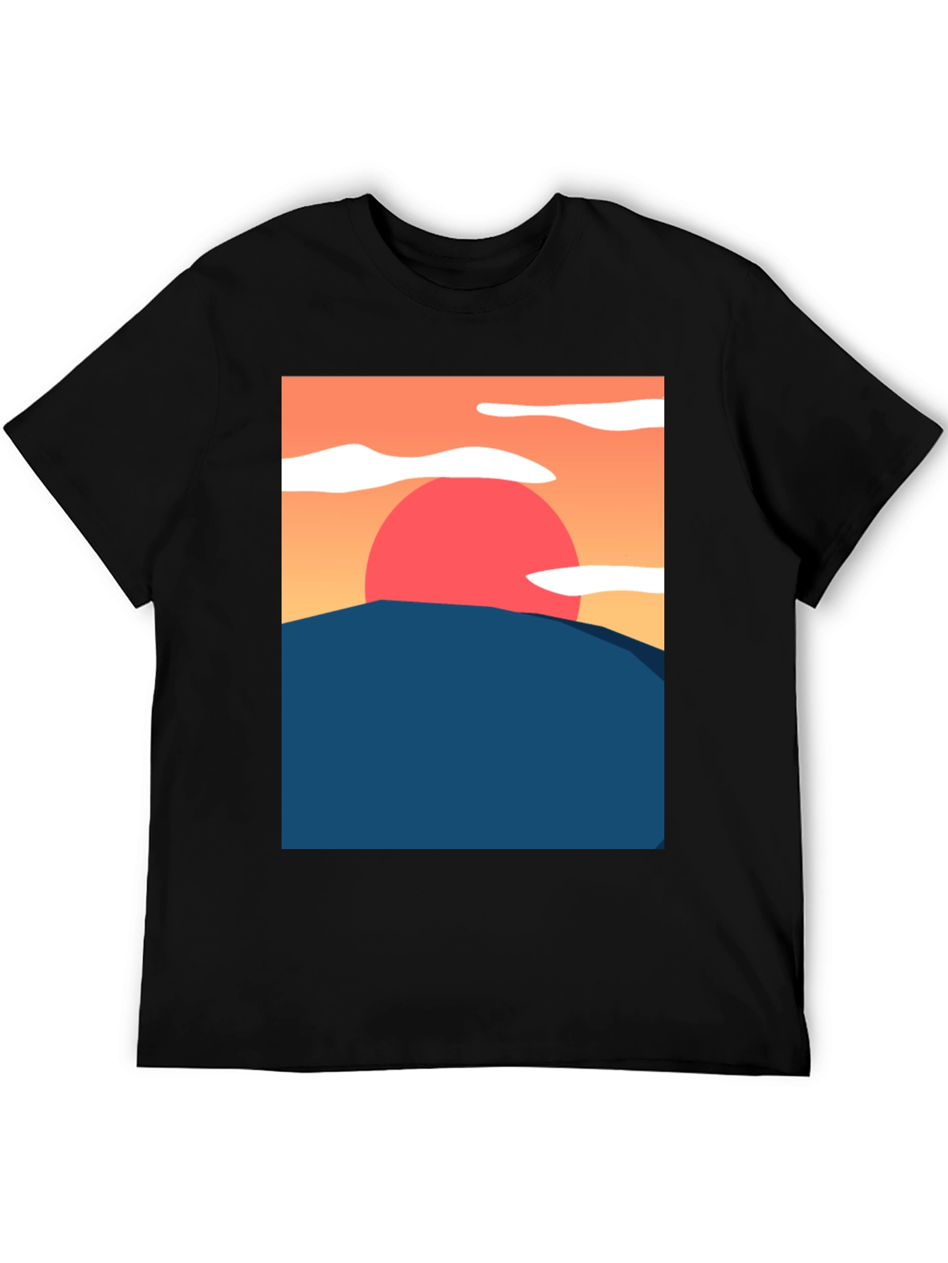 Sunset Graphic Tee - Artistic Comfort