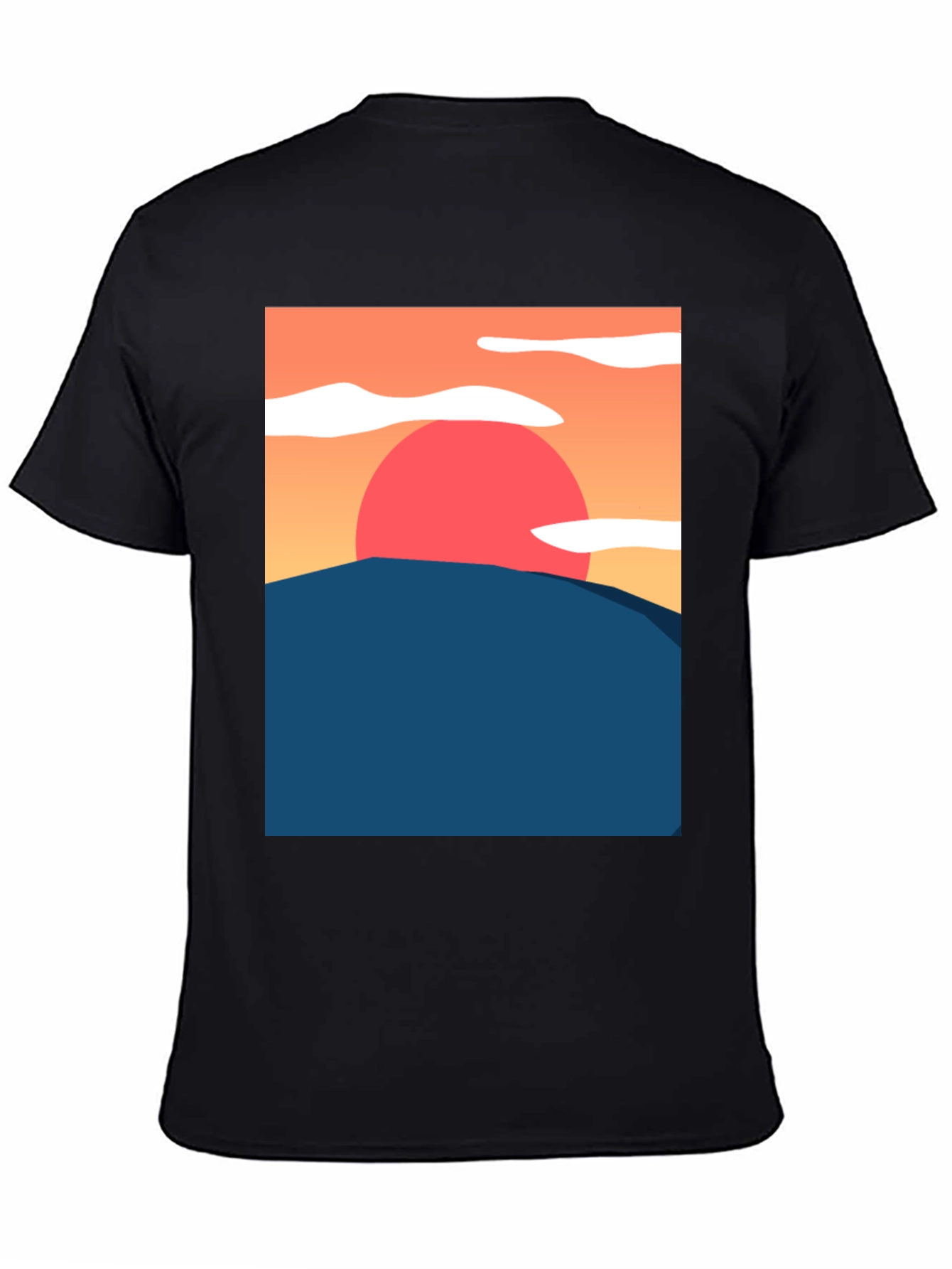 Sunset Graphic Tee - Artistic Comfort