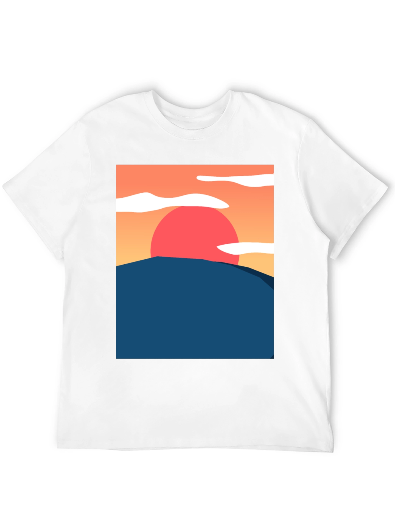Sunset Graphic Tee - Artistic Comfort