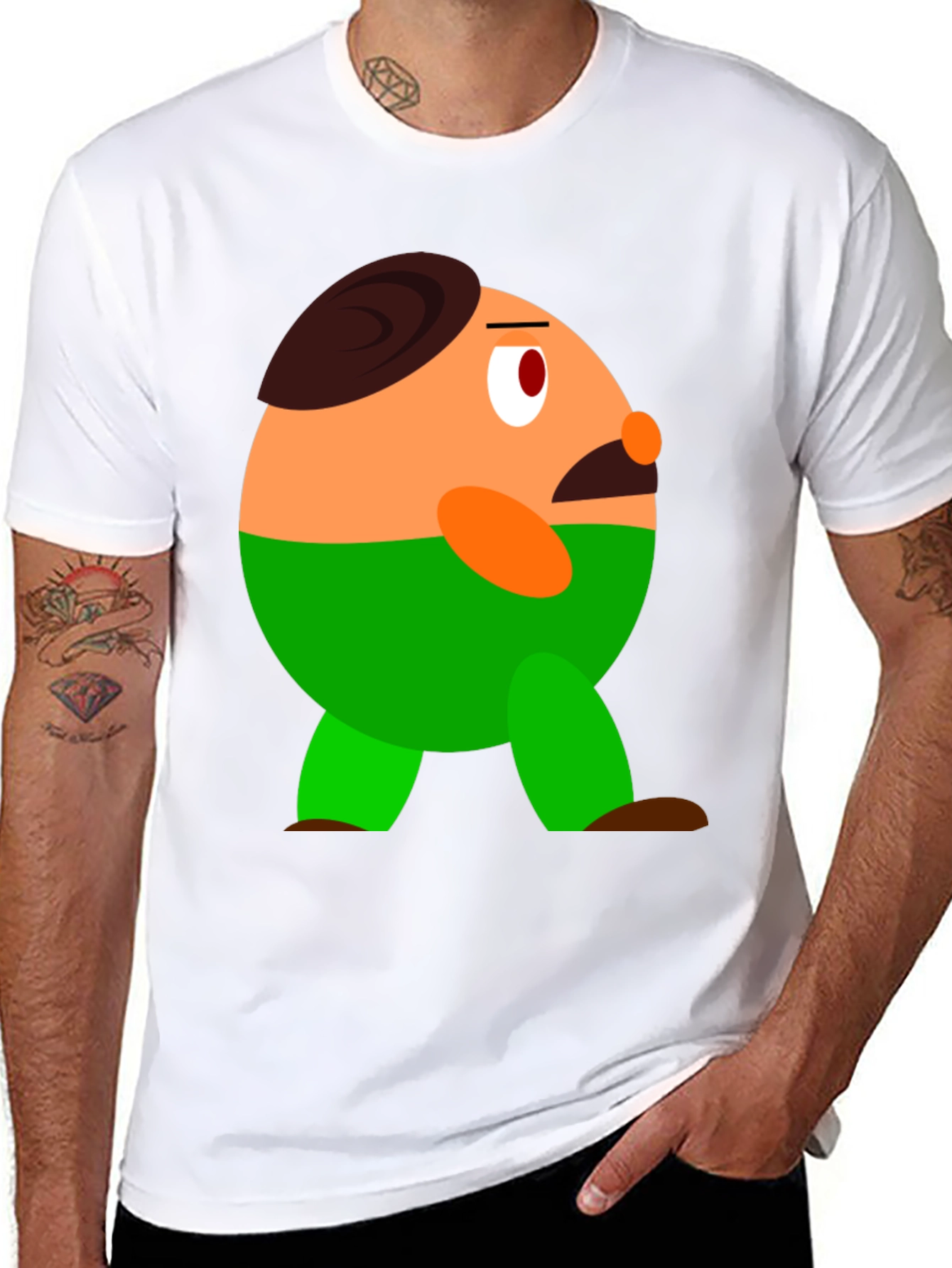 Funny Character Graphic Print T-Shirt