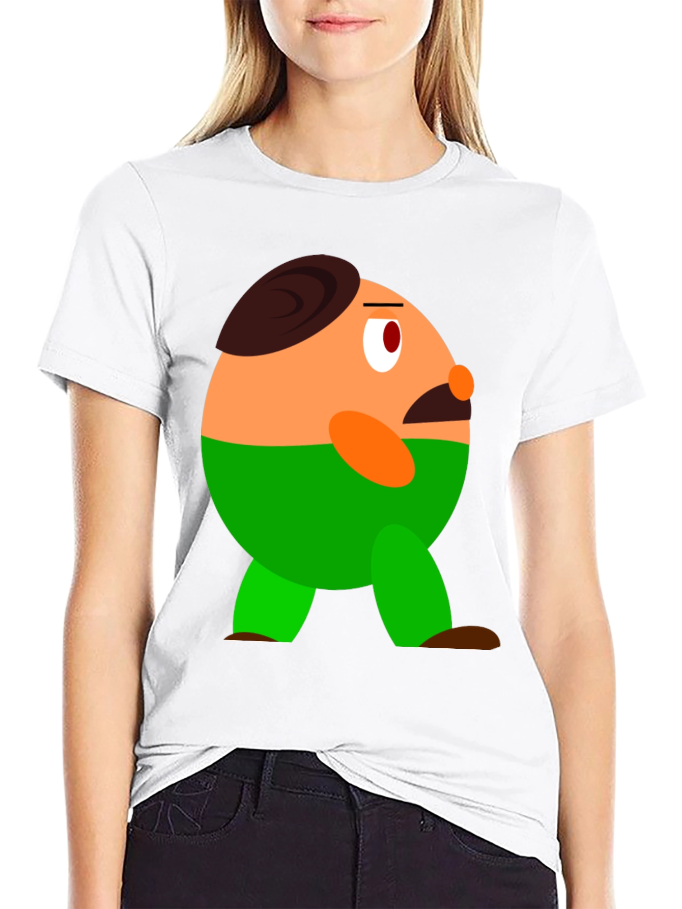 Funny Character Graphic Print T-Shirt
