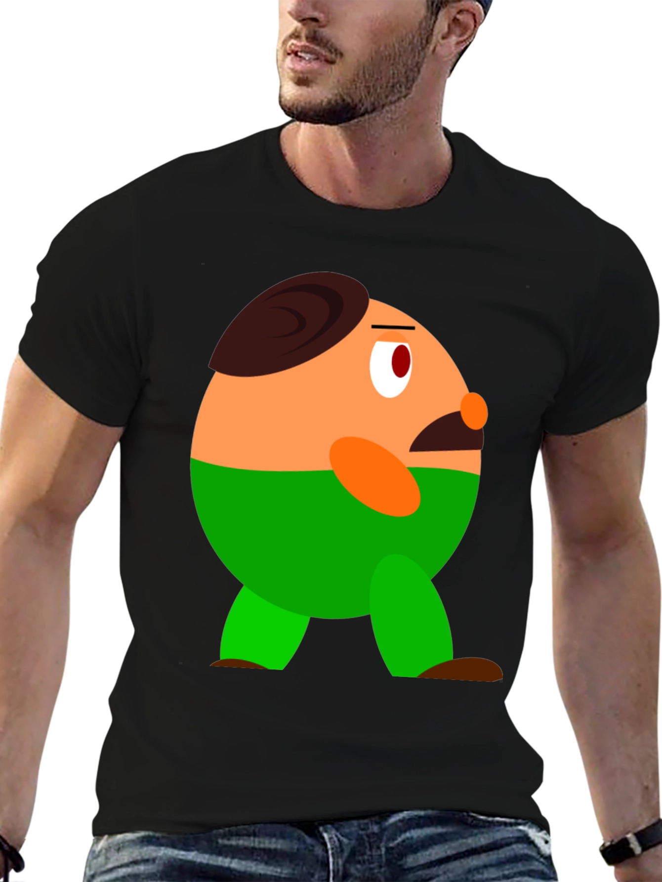 Funny Character Graphic Print T-Shirt