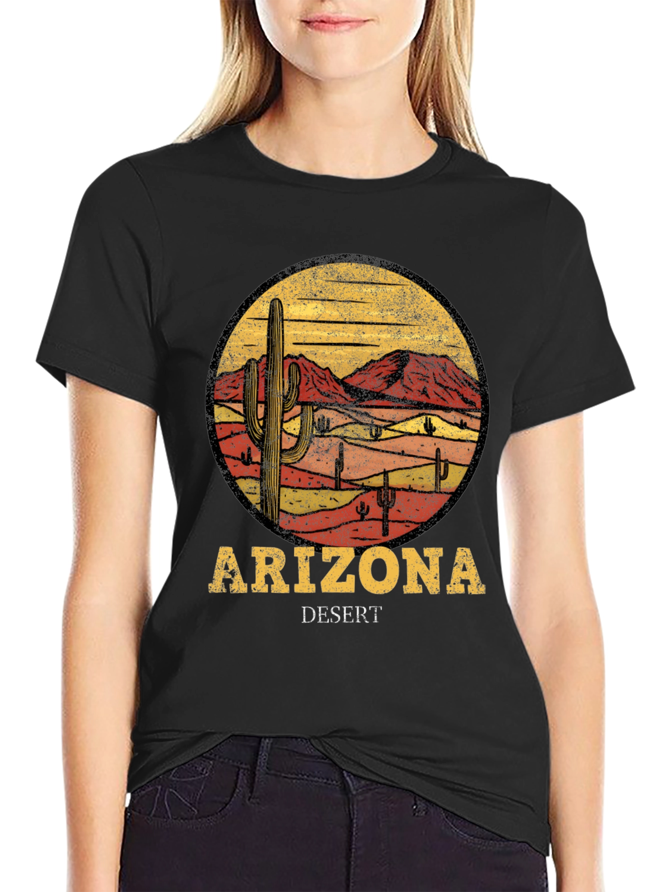 Arizona Desert Graphic T-Shirt - Retro Style Tee