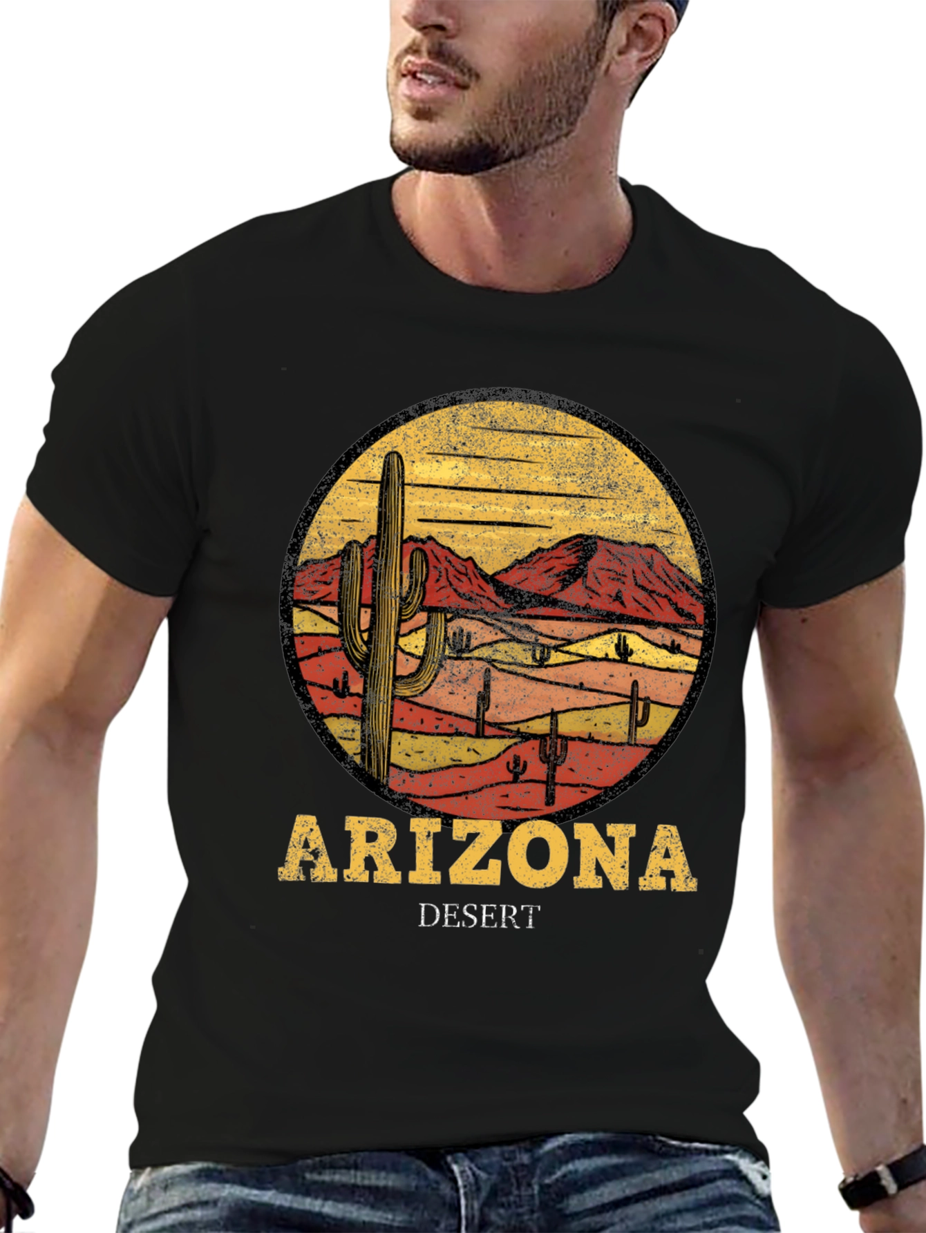 Arizona Desert Graphic T-Shirt - Retro Style Tee