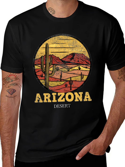 Arizona Desert Graphic T-Shirt - Retro Style Tee