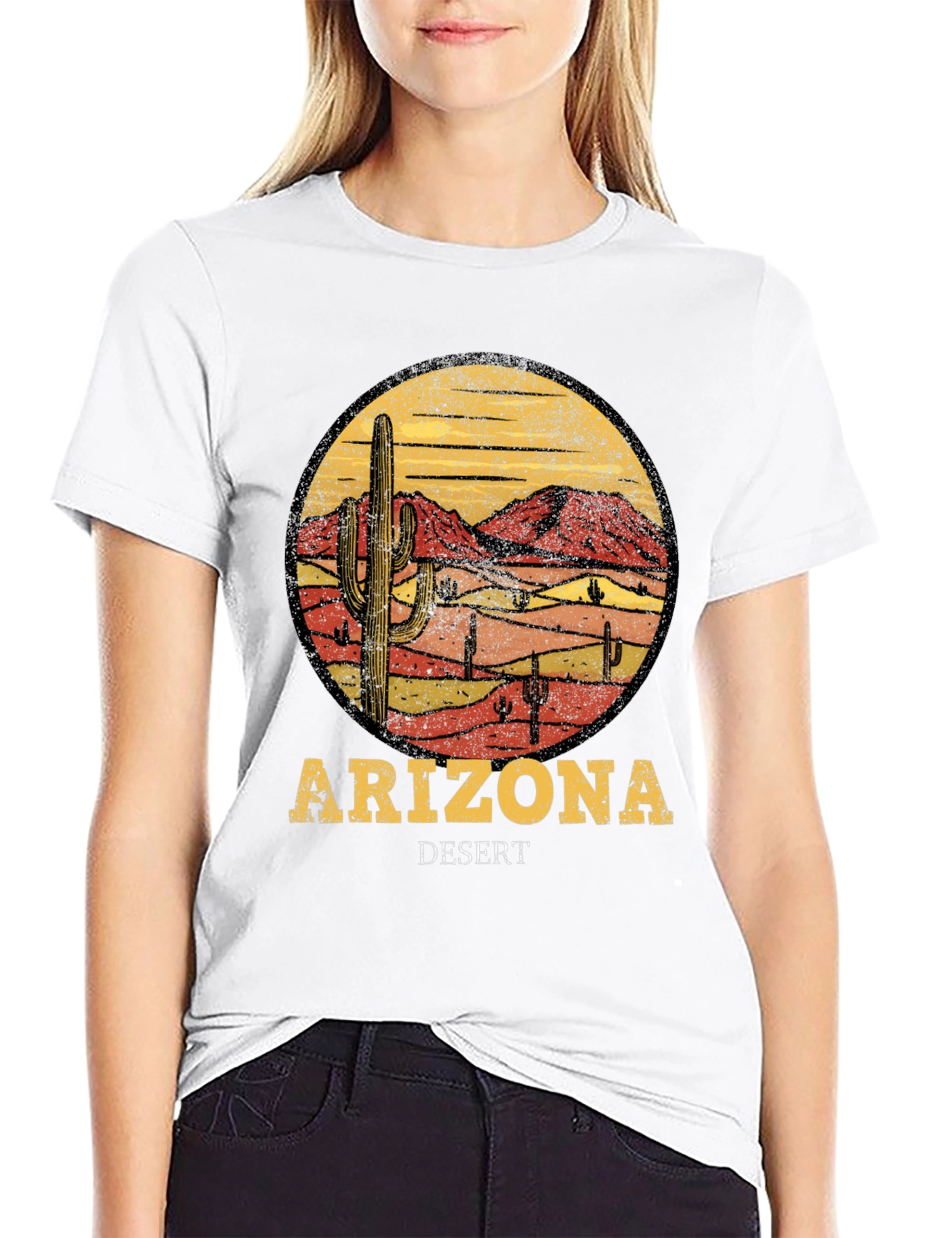 Arizona Desert Graphic T-Shirt - Retro Style Tee