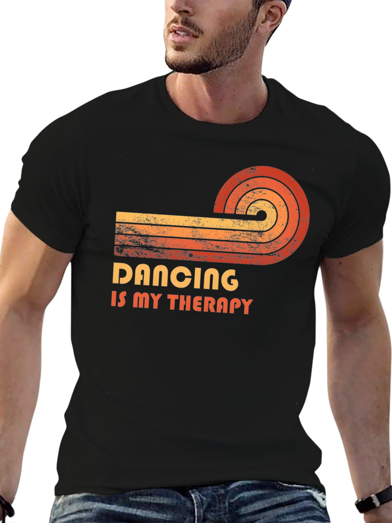Dancing is My Therapy - Retro Style T-Shirt