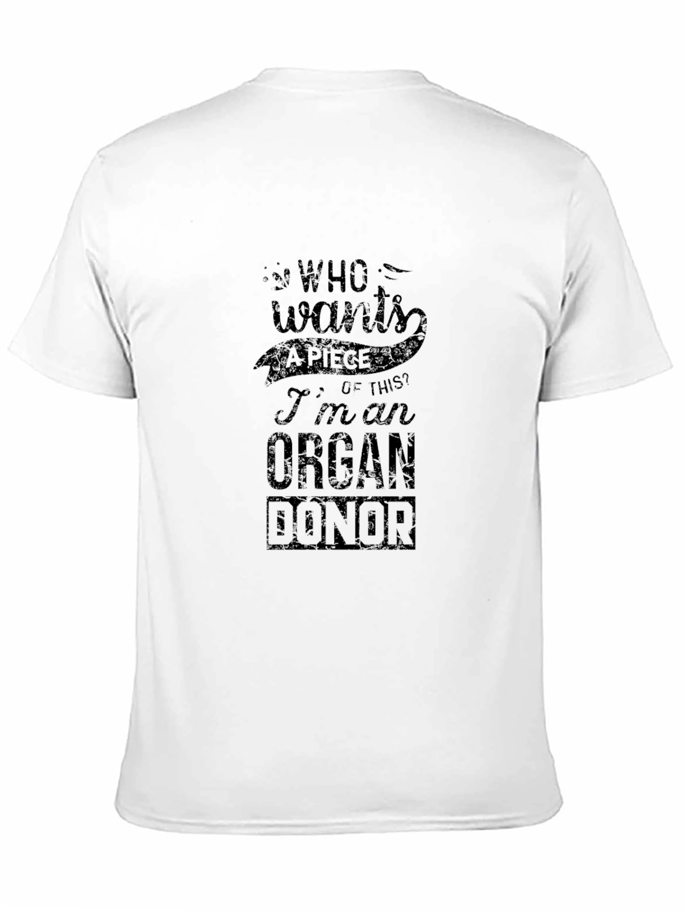 Organ Donor Graphic T-Shirt: Humorous Design