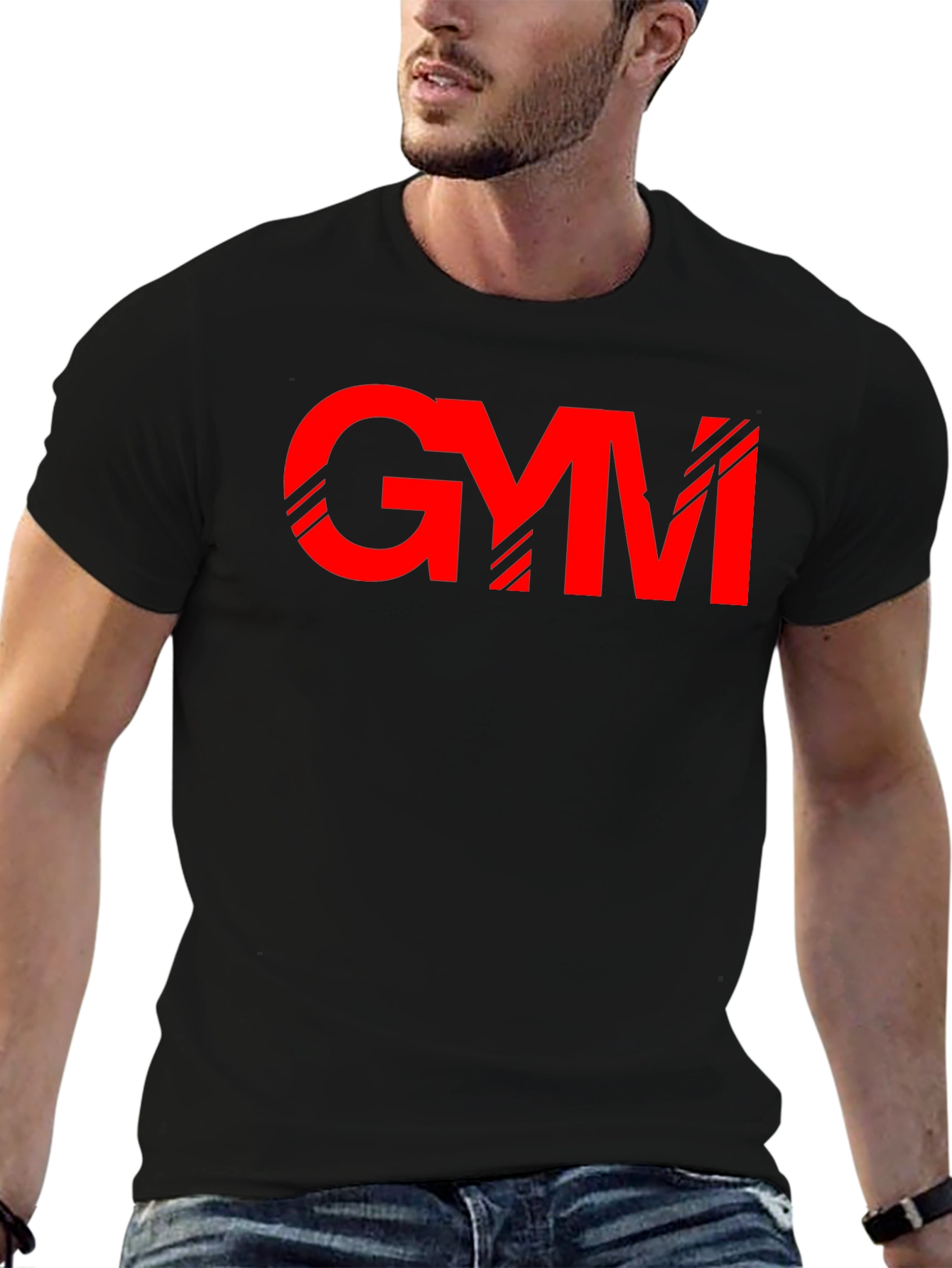GYM Graphic Tee - Black Crew Neck