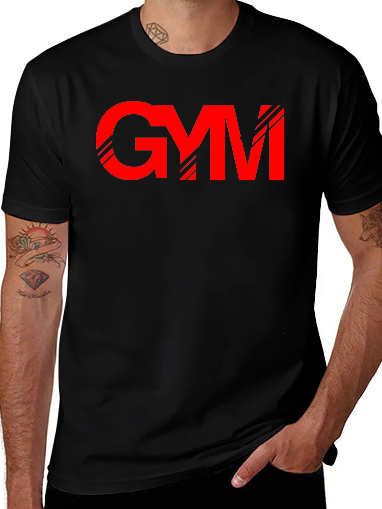 GYM Graphic Tee - Black Crew Neck