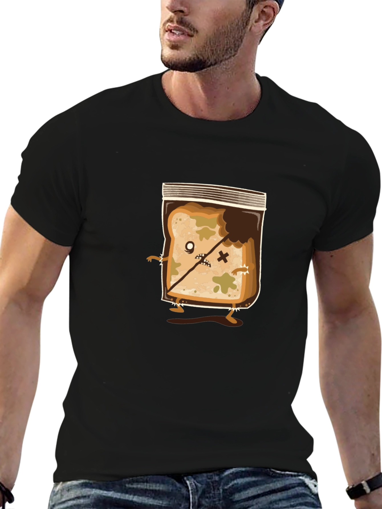 Zombie Bread Funny Graphic T-Shirt