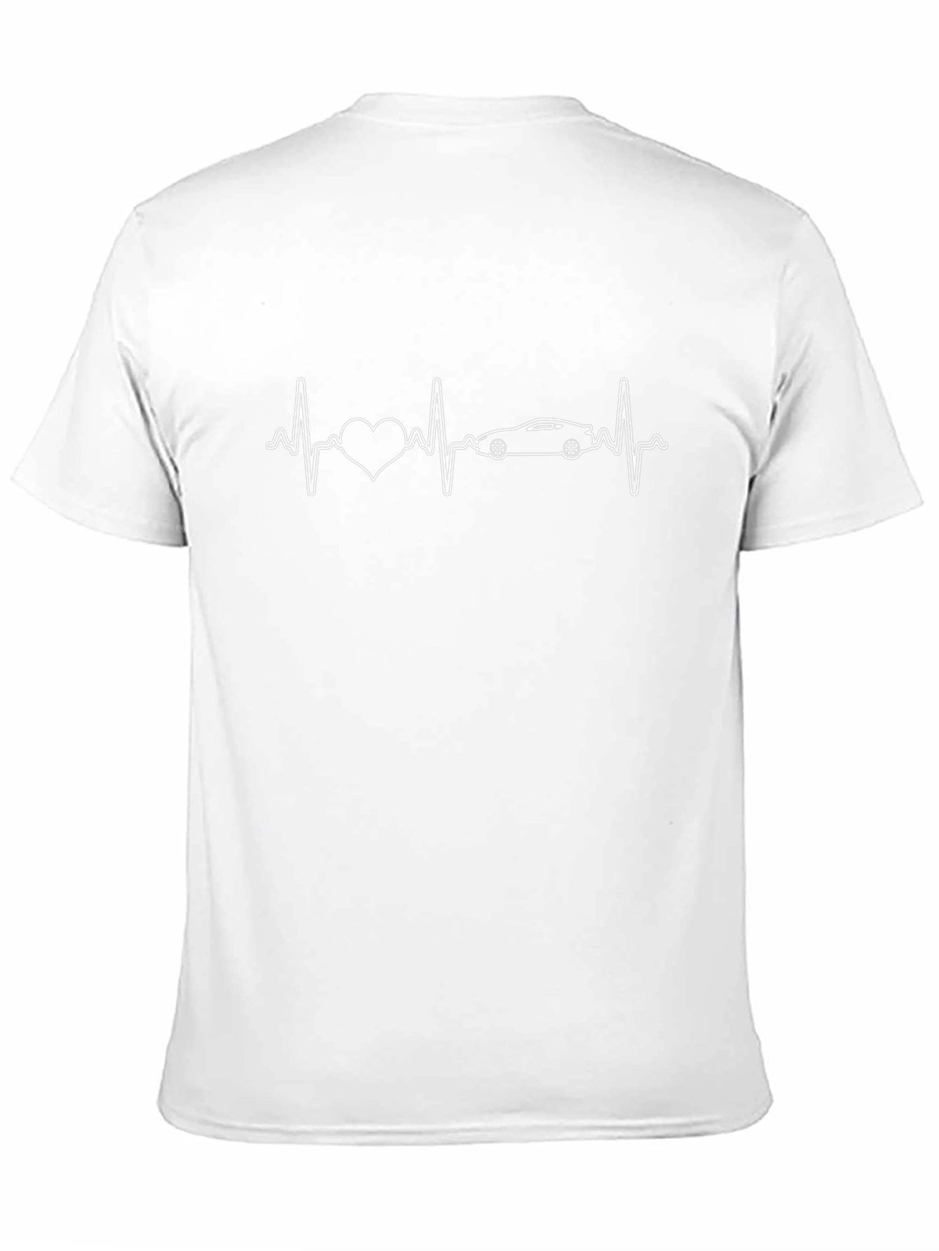 Car Heartbeat T-Shirt - Black
